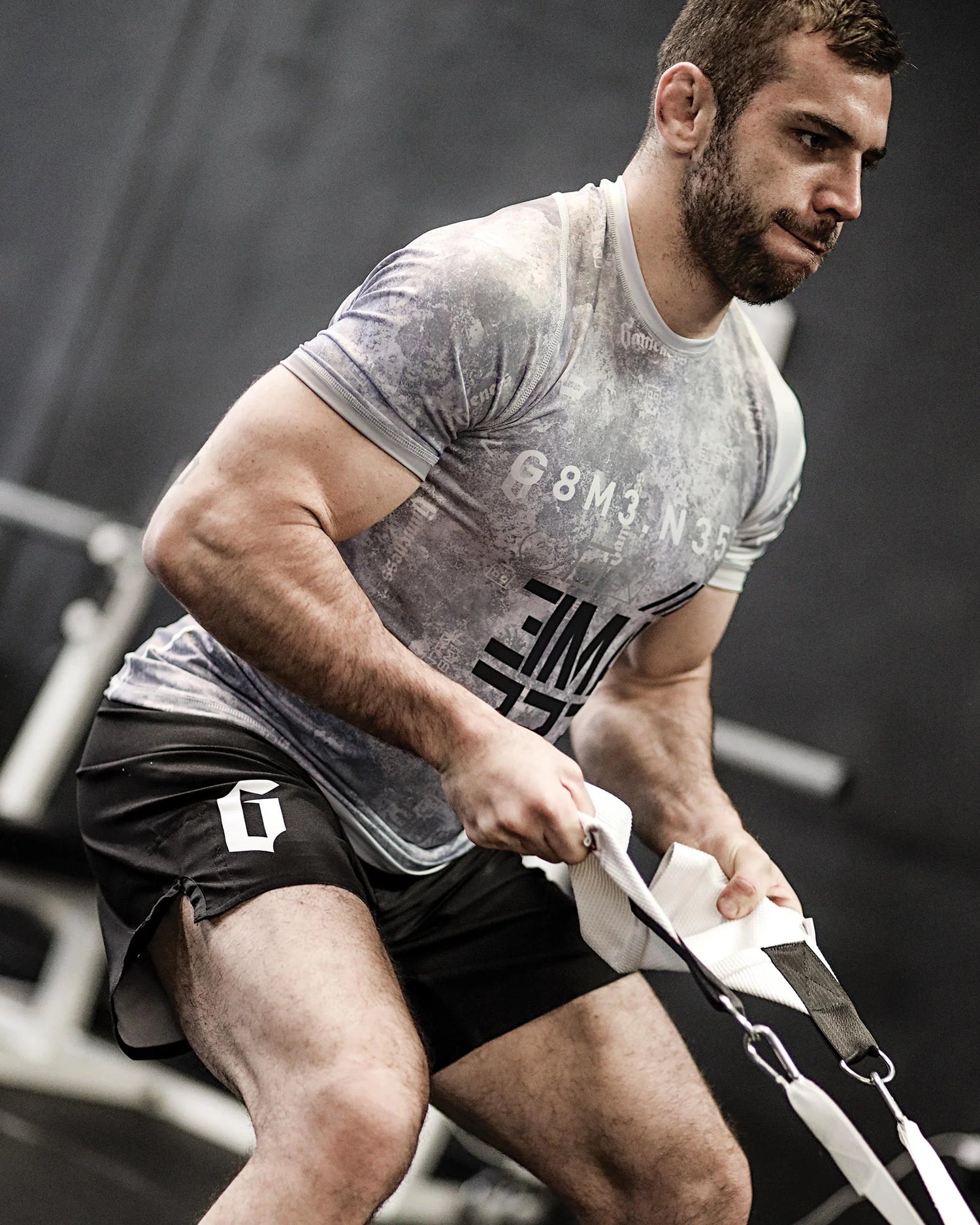 Marble Short Sleeve Rash Guard by Gameness