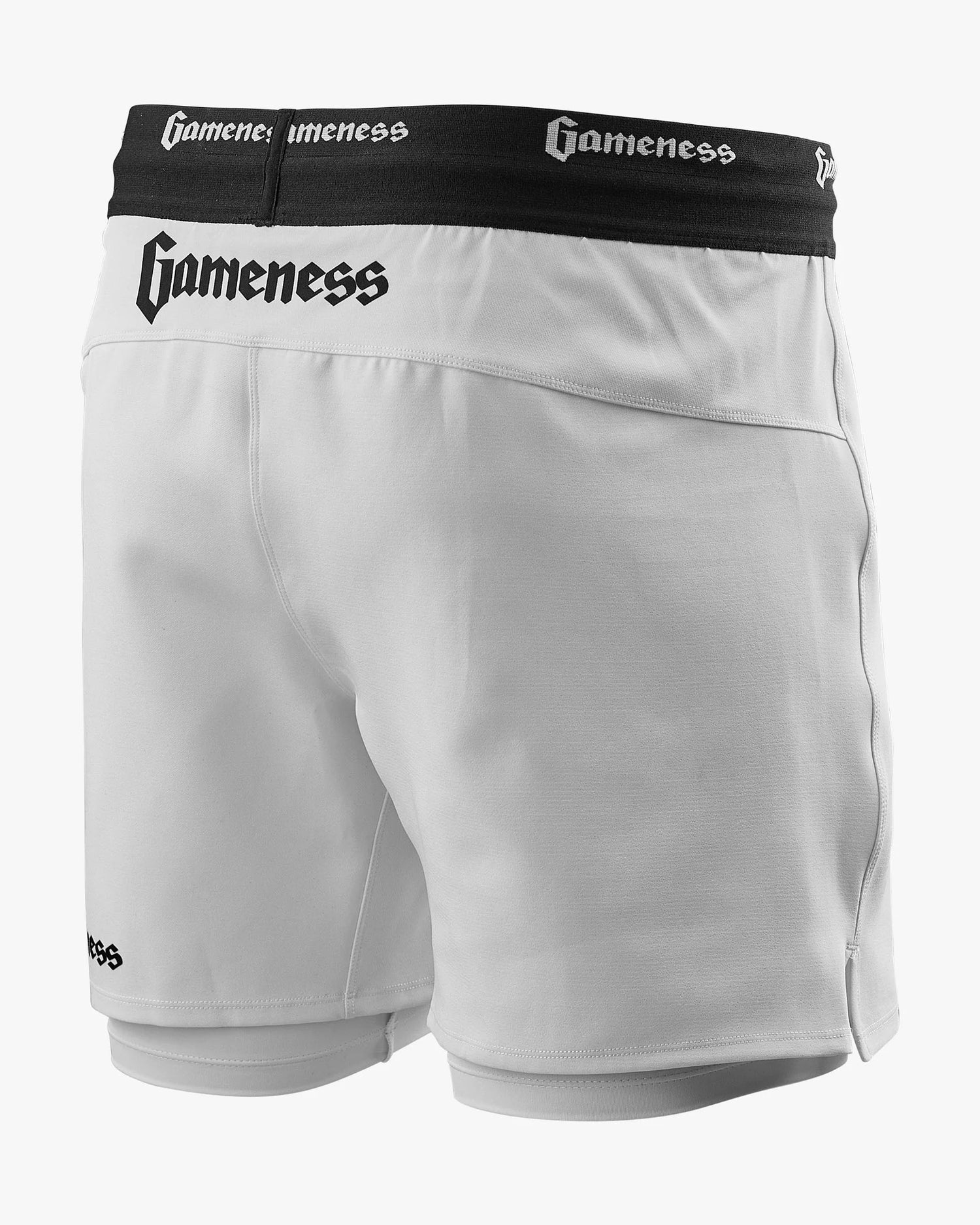 Men's Lined Pro Grappling Short by Gameness (White)