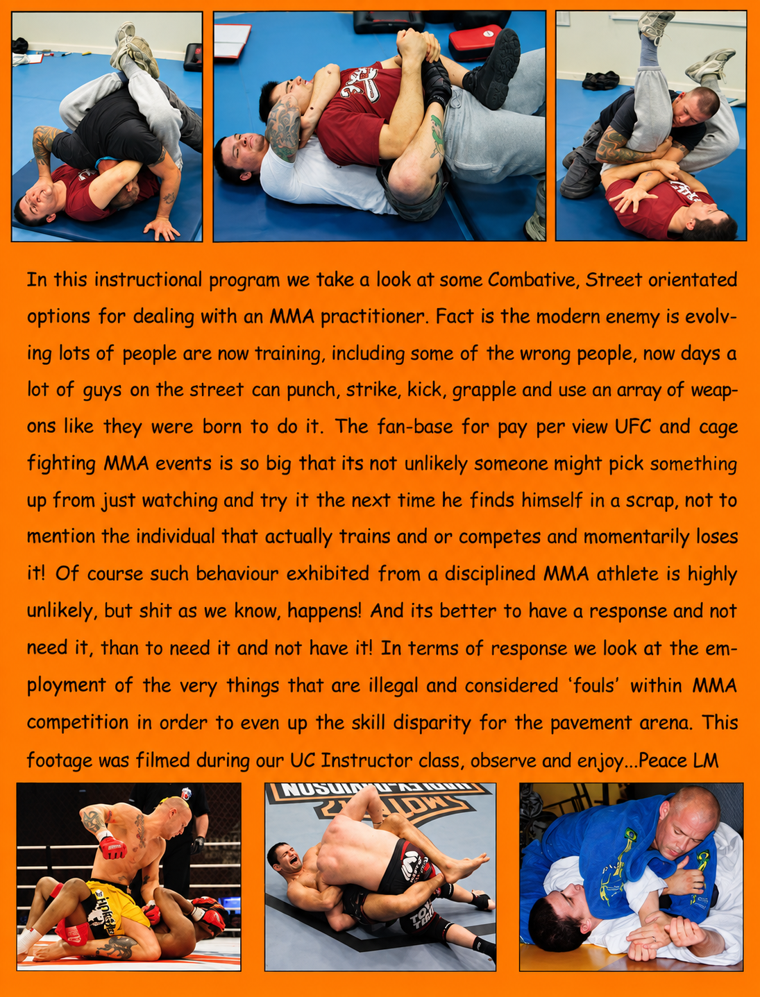 Urban Combatives Counter MMA from a Combative Street Perspective 2 DVD Set by Lee Morrison (Preowned) (PAL)