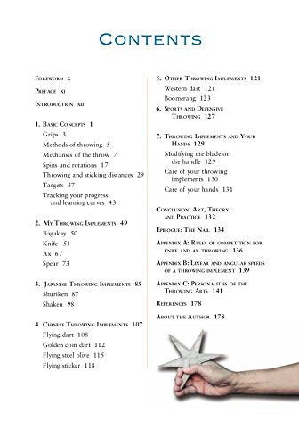 The Art of Throwing: The Definitive Guide to Thrown Weapons Techniques Book & DVD by Amante Marinas Sr