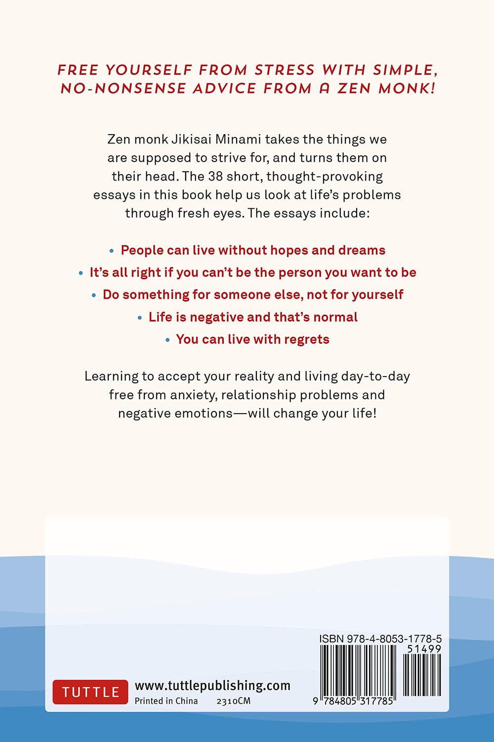 It's Okay Not to Look for the Meaning of Life: A Zen Monk's Guide to Living Stress-Free One Day at a Time Book by Jikisai Minami (Hardcover)