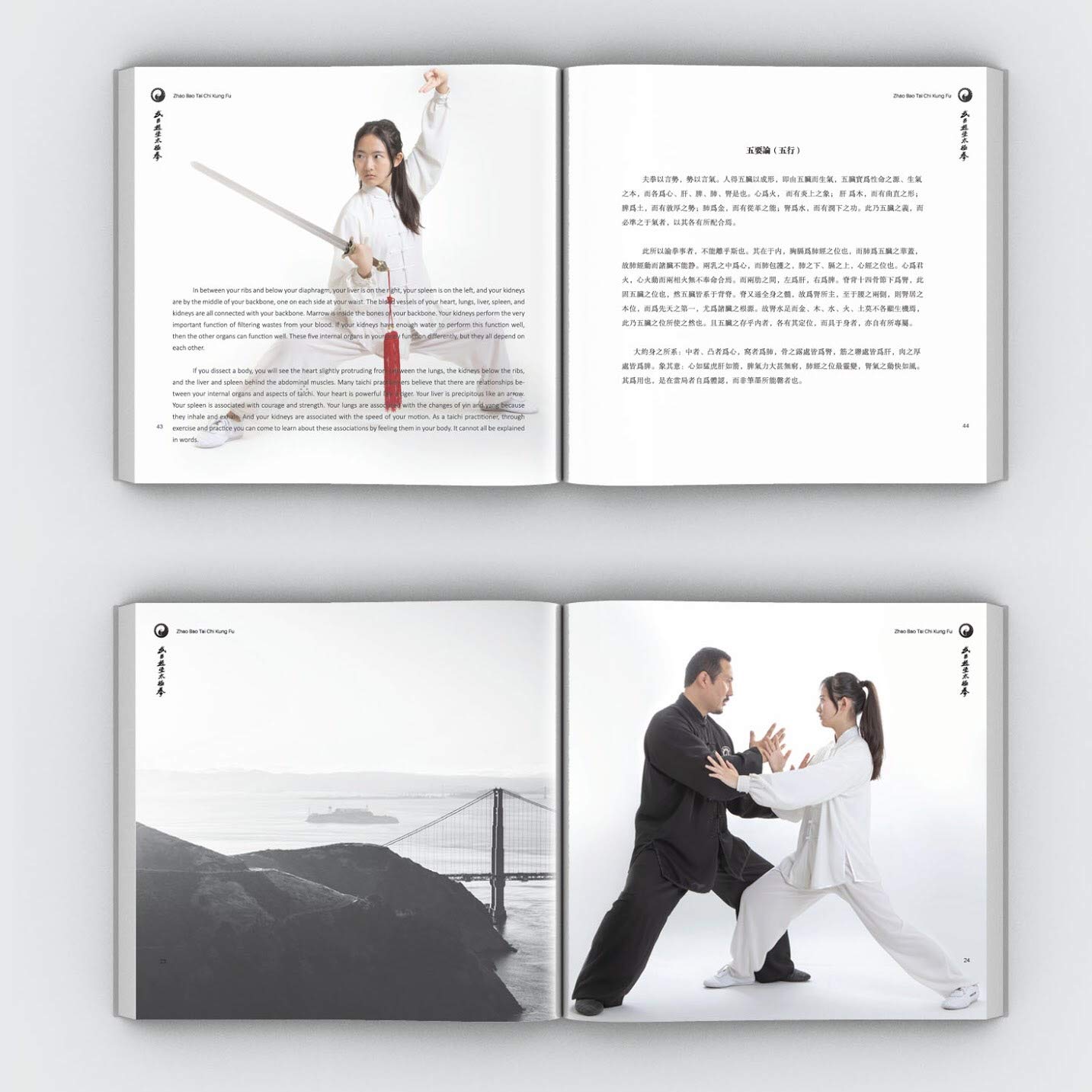 Zhao Bao Tai Chi Kung Fu Book by Wayne & Cindy Peng (Hardcover)