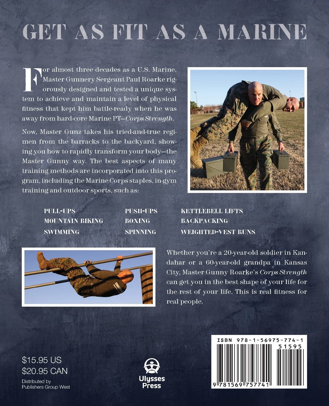 Corps Strength: A Marine Master Gunnery Sergeant's Program for Elite Fitness Book by Paul Roarke Jr (Preowned)
