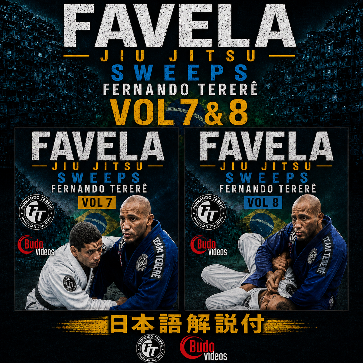 ファベーラ柔術 スイープ BY フェルナンド・テレレ Vol 7 & 8 (On Demand)