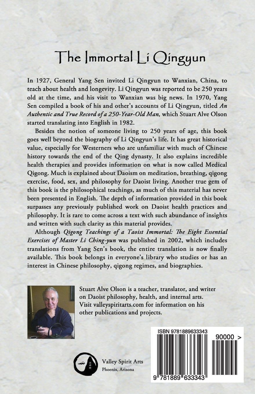 The Immortal: True Accounts of the 250-Year-Old Man, Li Qingyun Book by Yang Sen