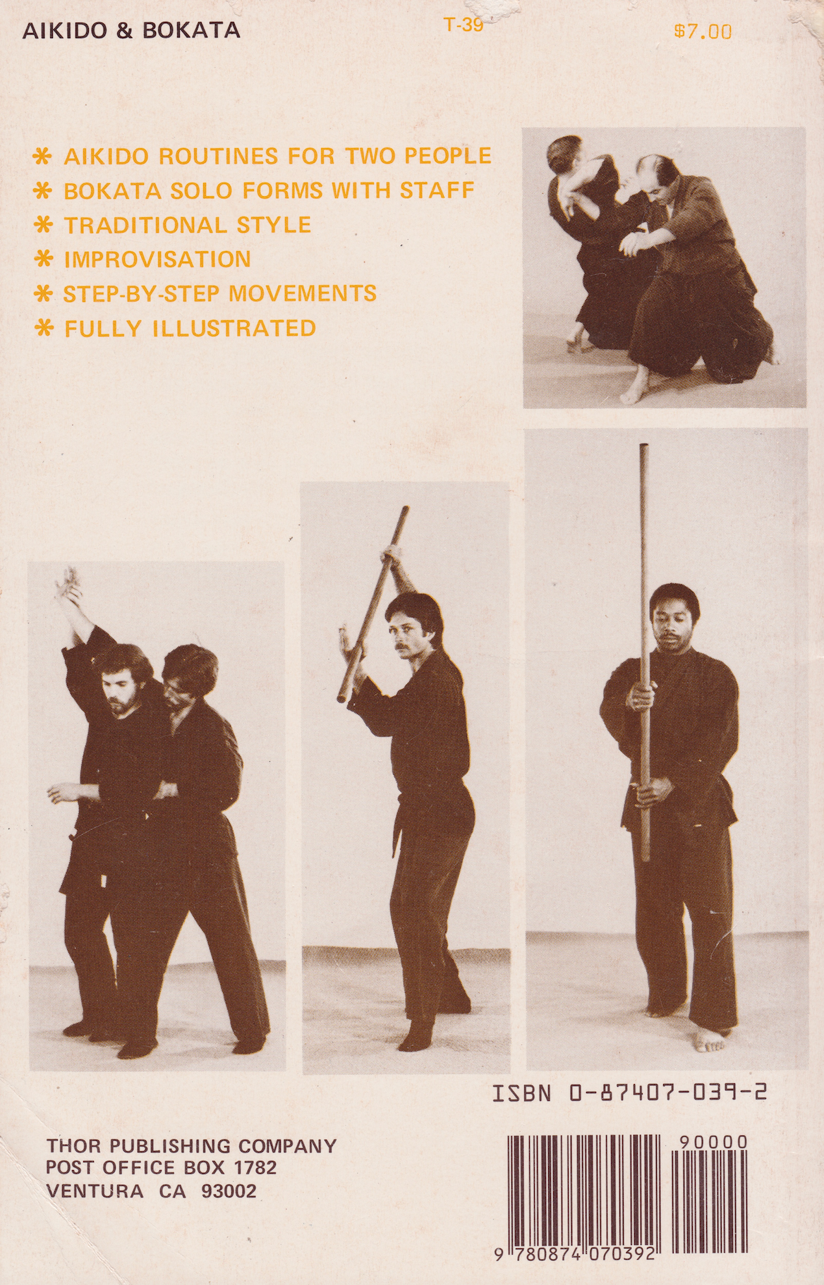 Aikido & Bokata Book by Bruce Tegner (Preowned)