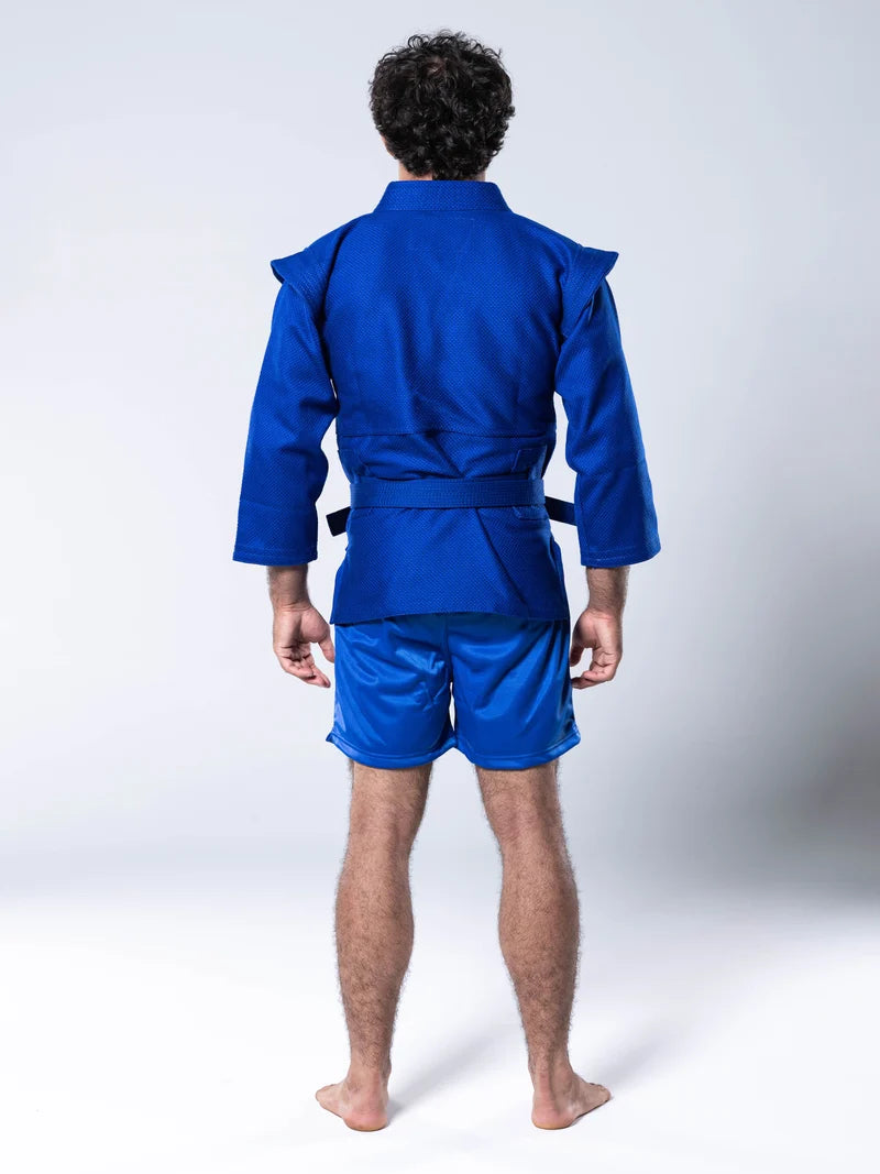 FIAS Sambo Kurtka Jacket Blue With Blue Belt by Fuji