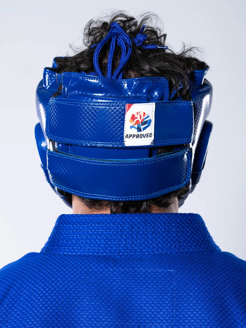 FIAS Sambo Combat Headgear Blue by Fuji