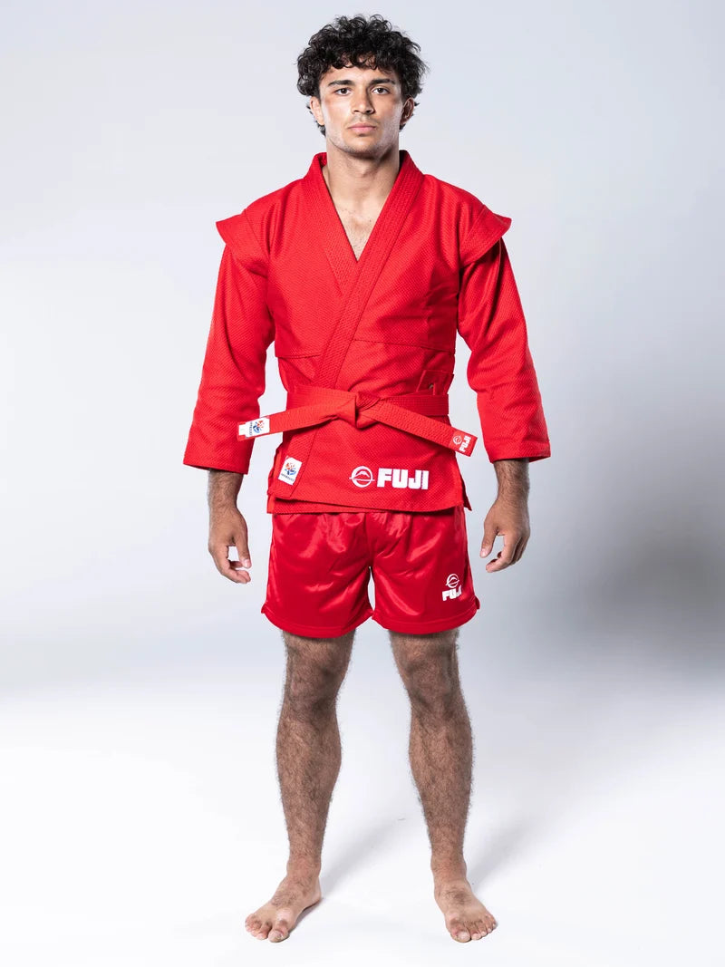 FIAS Sambo Kurtka Jacket Red With Red Belt by Fuji