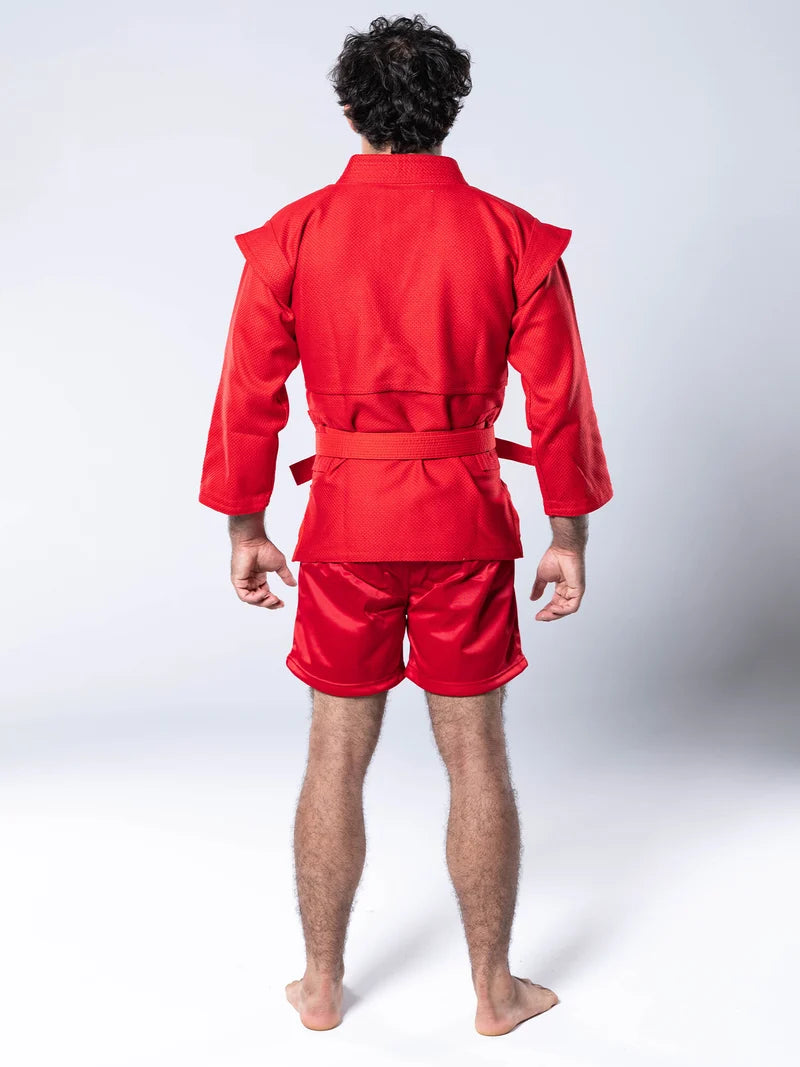 FIAS Sambo Kurtka Jacket Red With Red Belt by Fuji