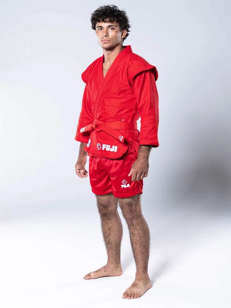 FIAS Sambo Kurtka Jacket Red With Red Belt by Fuji