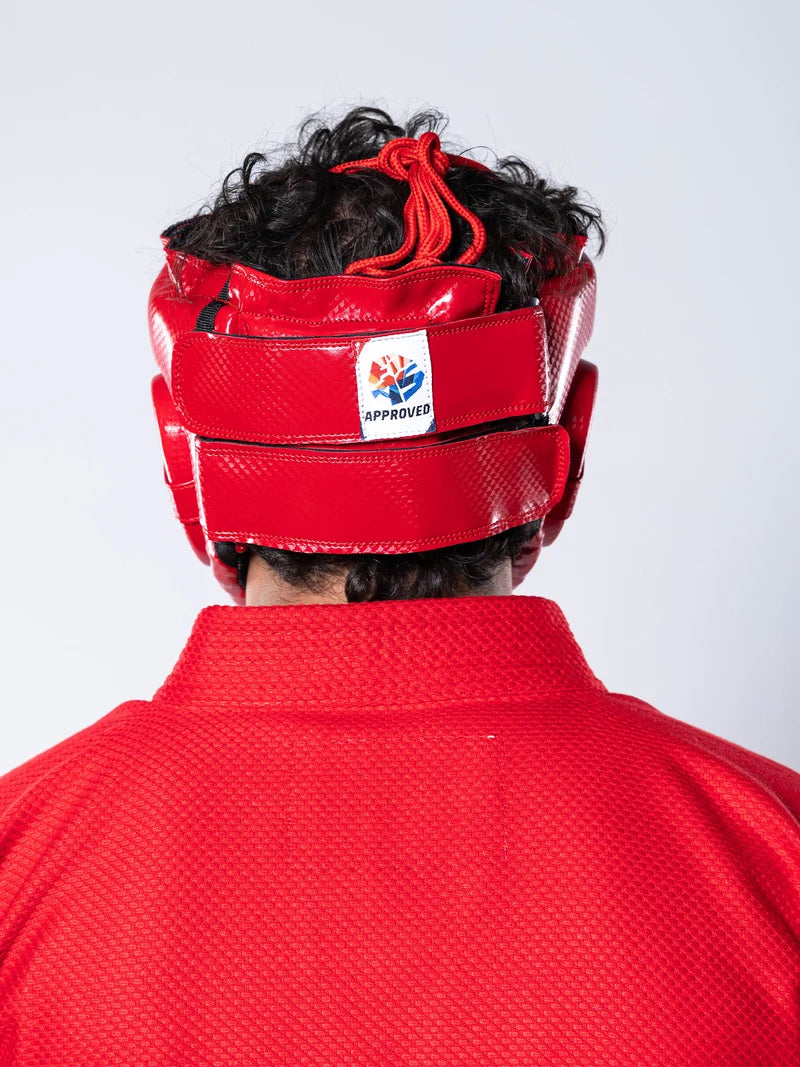 FIAS Sambo Combat Headgear Red by Fuji