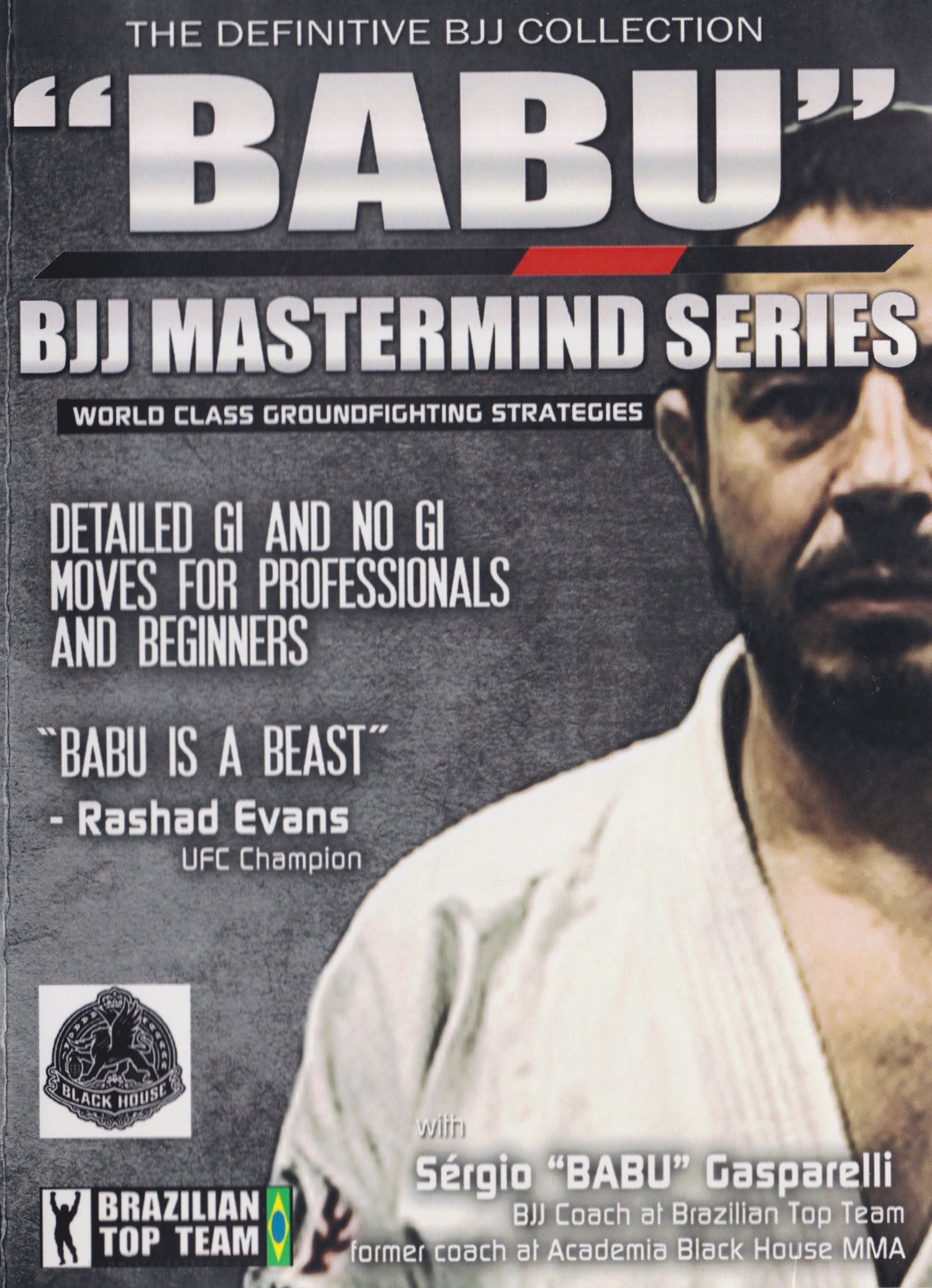 BJJ Mastermind 6 DVD Set by Sergio Babu Gasperelli (Vol 7-12)(Preowned)