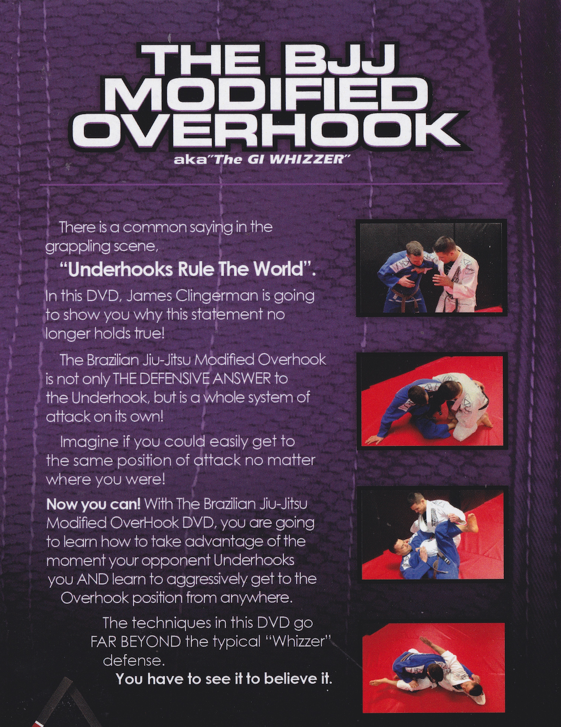 BJJ 修正版オーバーフック 2 DVD セット (ジェームズ クリンガーマン出演)