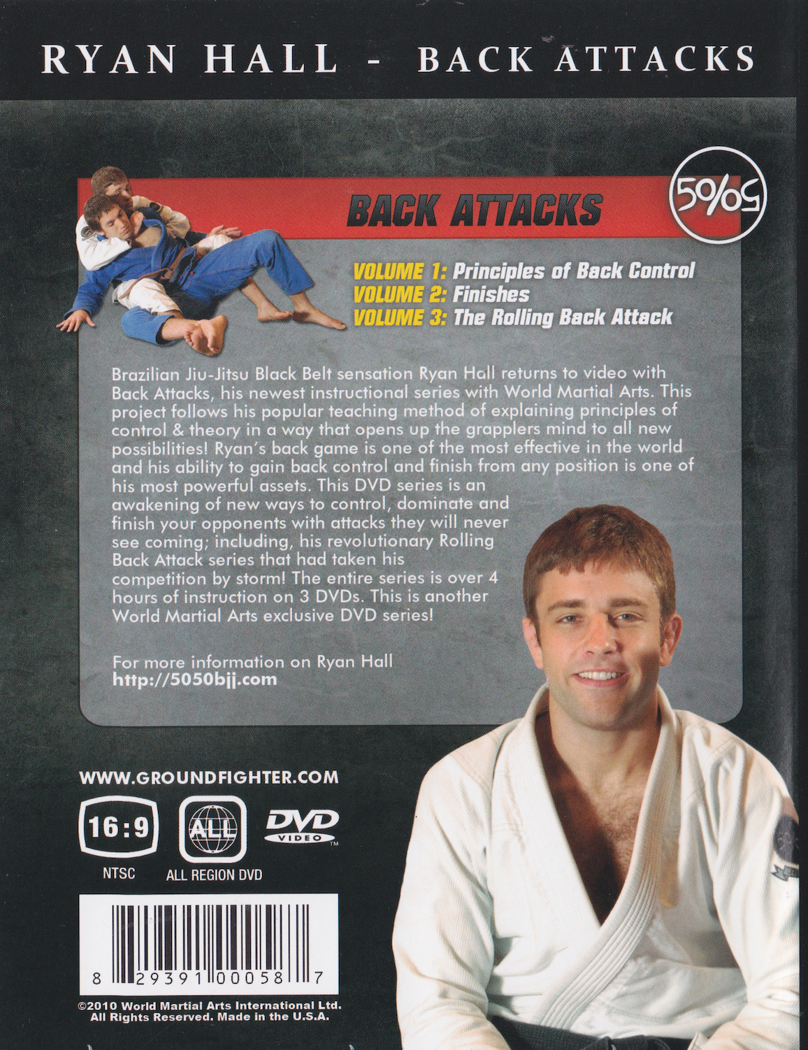 Juego de DVD Back Attacks 3 con Ryan Hall (usado)