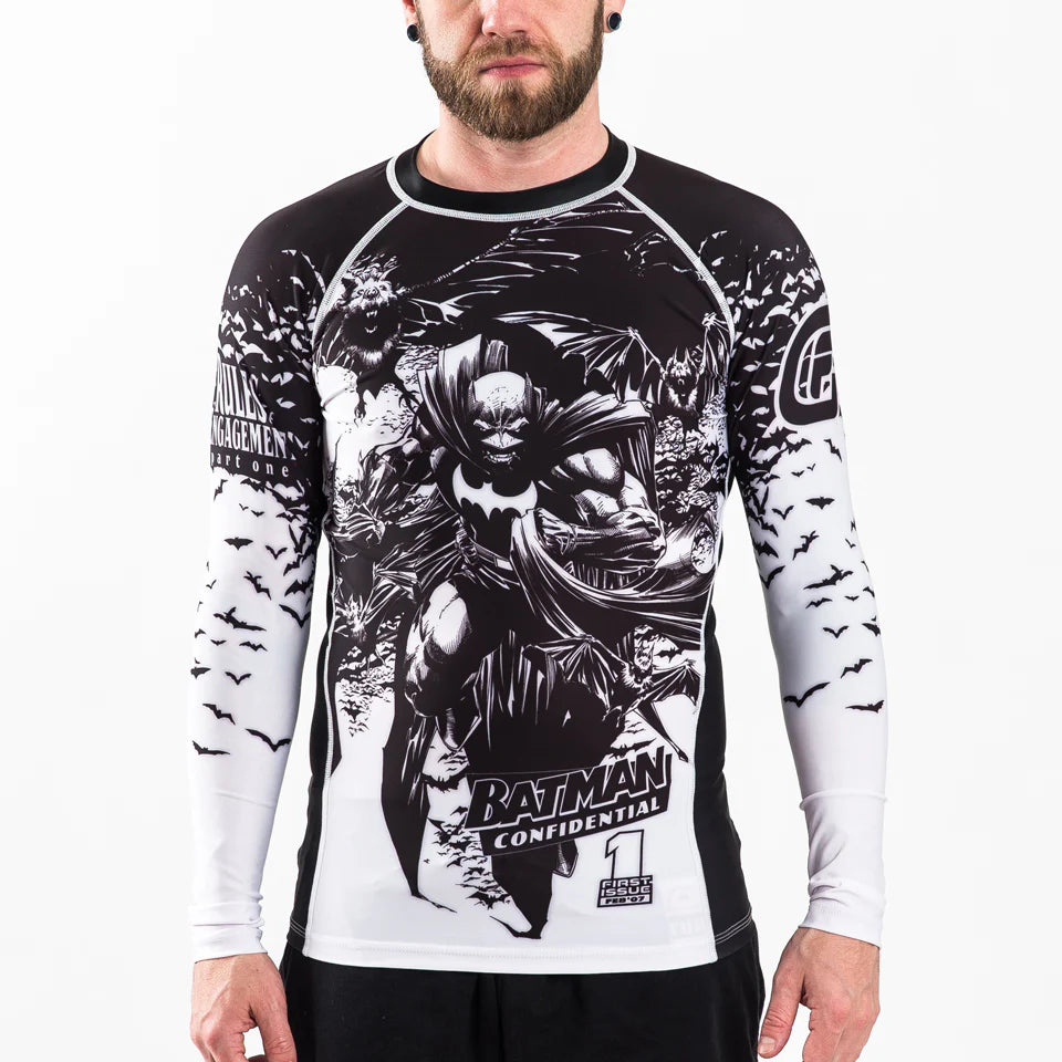 Batman Confidential Noir BJJ Rashguard (Officially Licensed) (Medium Only)