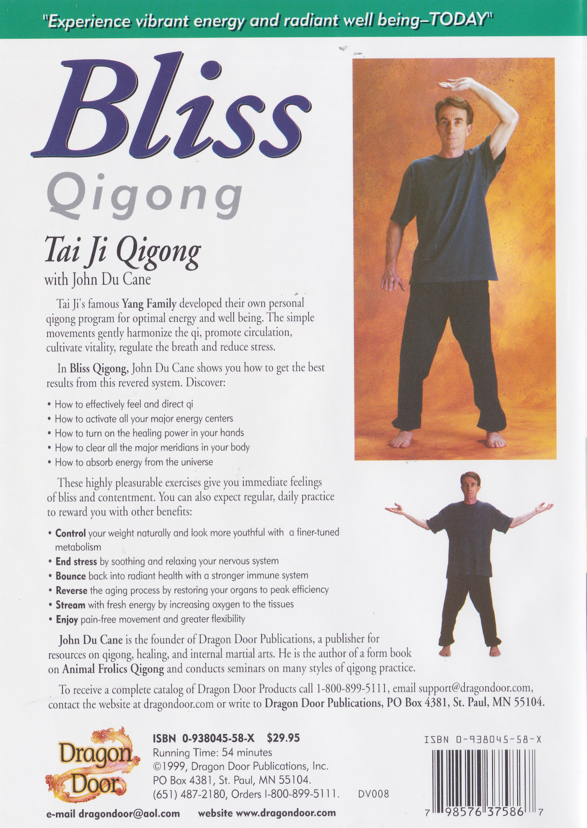 Bliss Qigong: Tai Ji Qigong DVD with John Du Cane