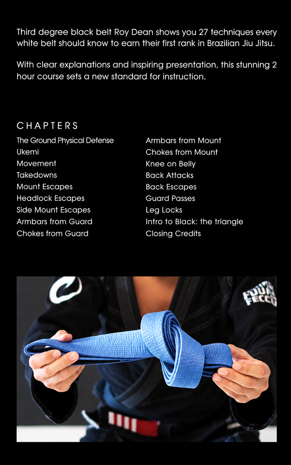 Blue Belt Requirements 2.0 w BONUS by Roy Dean DVD