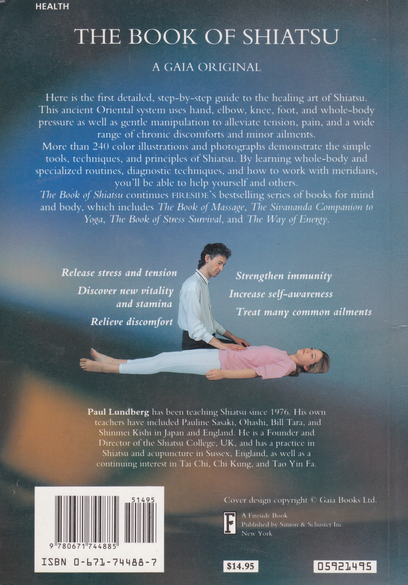 Book of Shiatsu by Paul Lundberg (Preowned)
