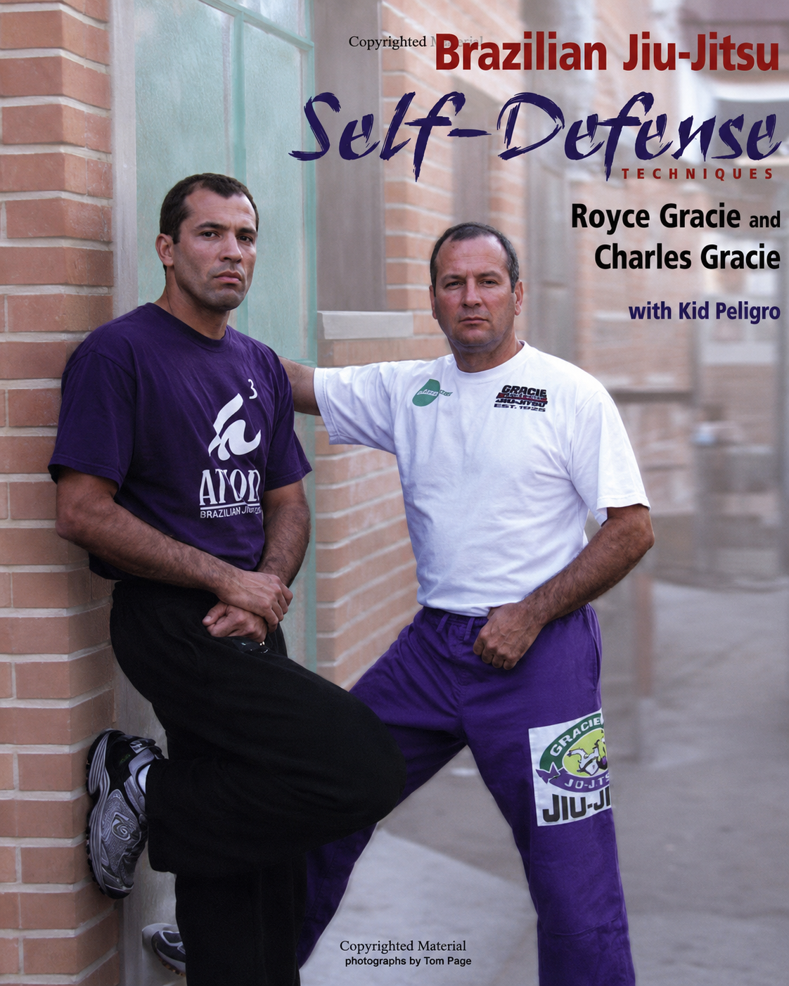 Brazilian Jiu-Jitsu Self-Defense Techniques Book by Royce & Charles Gracie (Preowned)