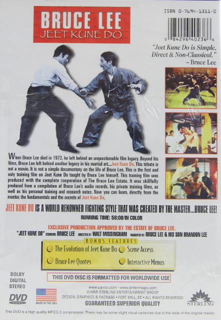 Bruce Lee Jeet Kune Do DVD
