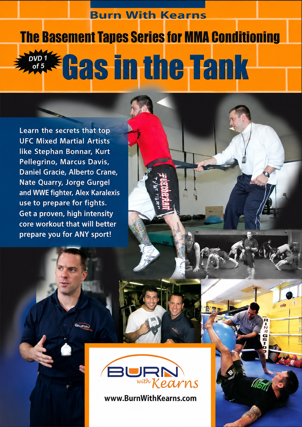 Burn with Kearns MMA Conditioning DVD 3: Gas in the Tank by Kevin Kearns (Preowned)