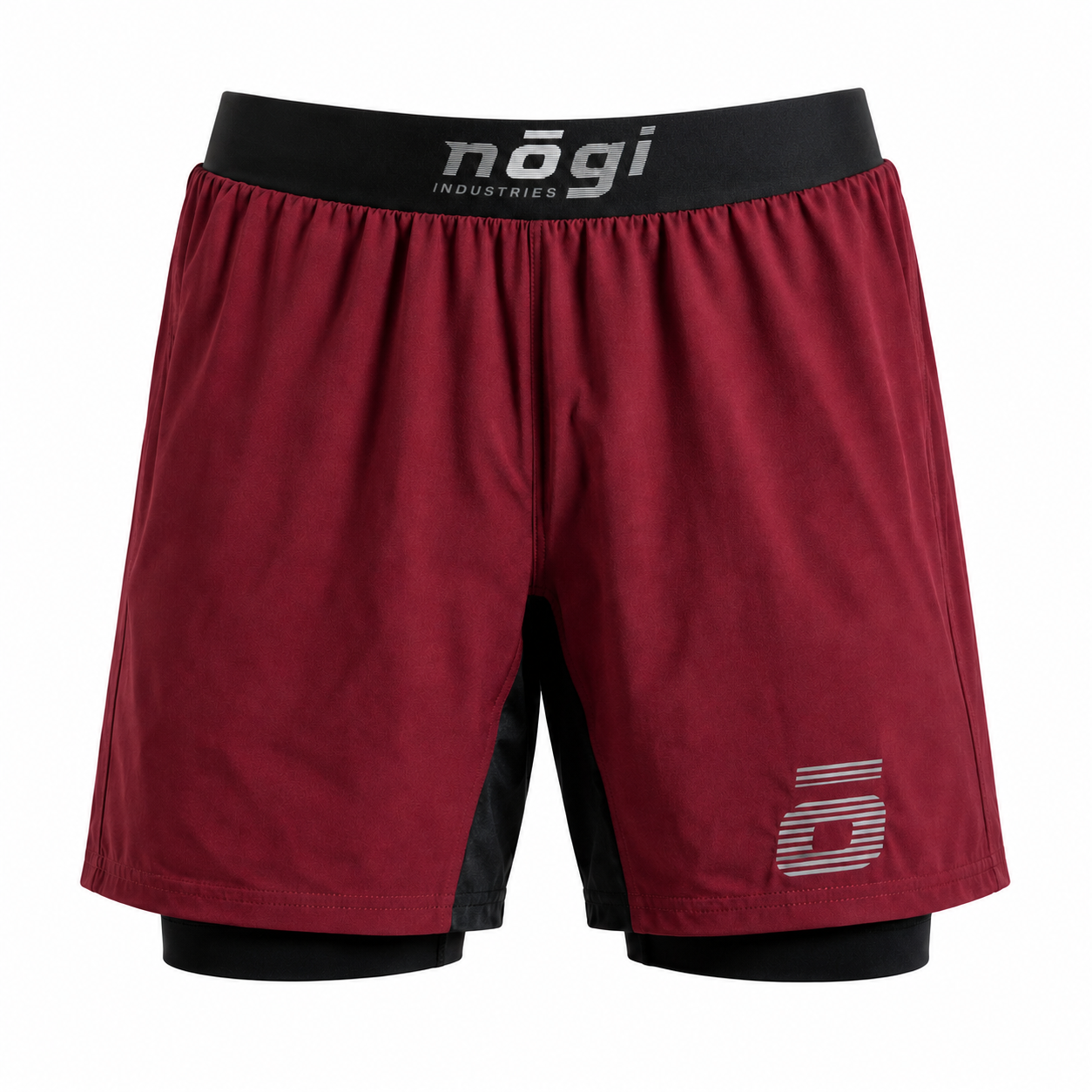 KIDS Ghost Premium Lined Grappling Shorts - Merlot Red by Nogi industries