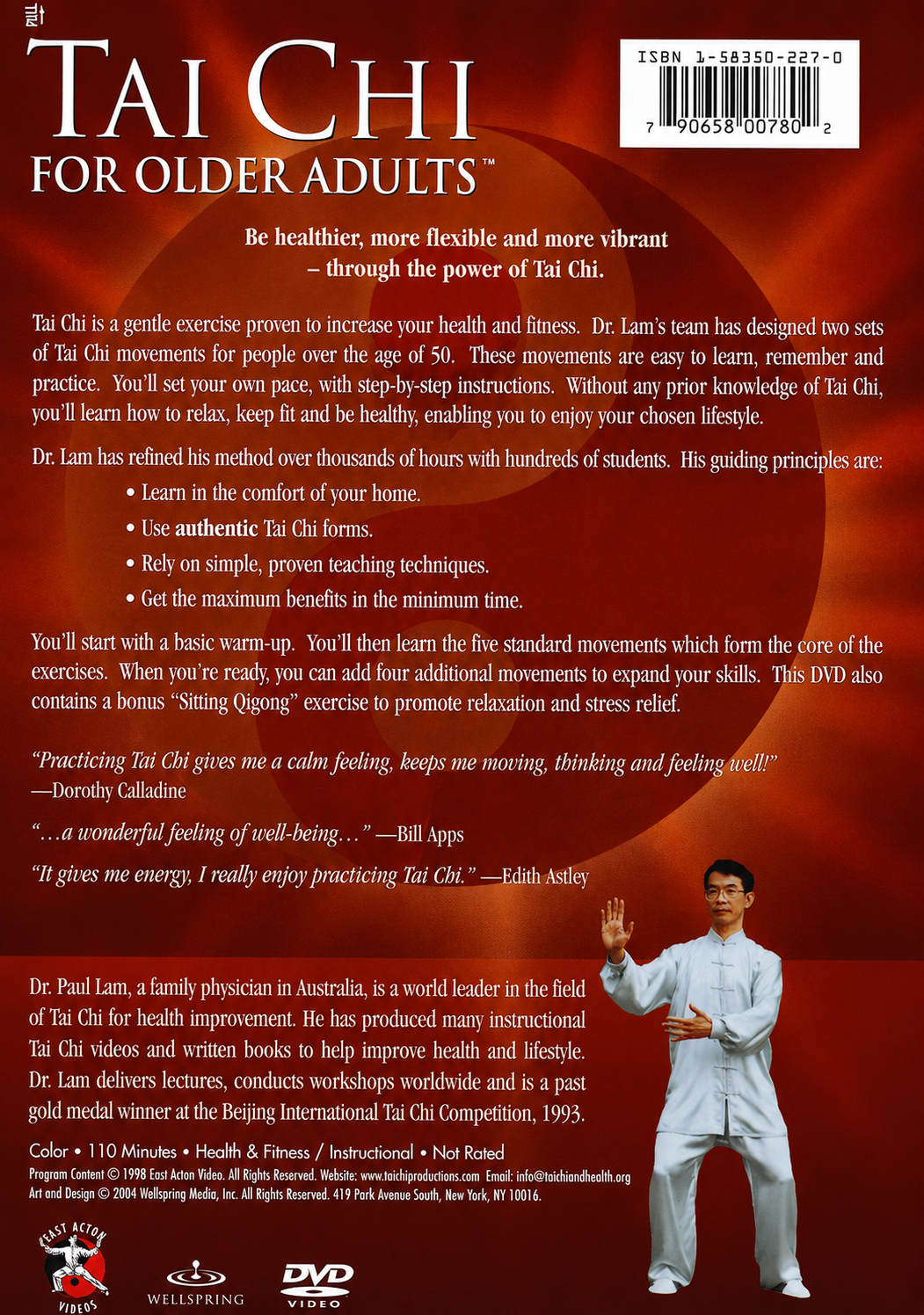 Tai Chi for Older Adults DVD by Paul Lam