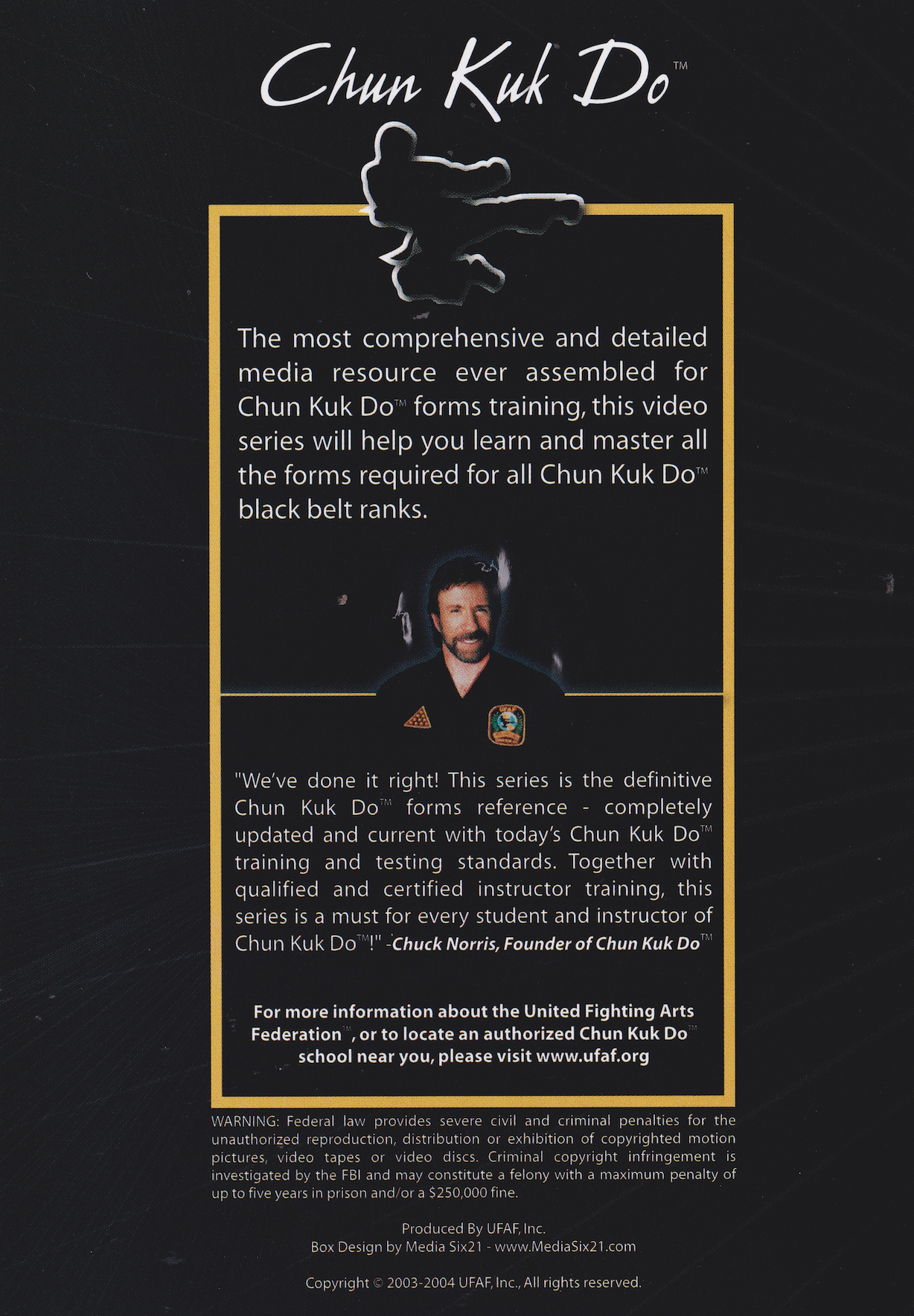 Chun Kuk Do (Chuck Norris United Fighting Arts Federation) 5 DVD Set (Preowned)