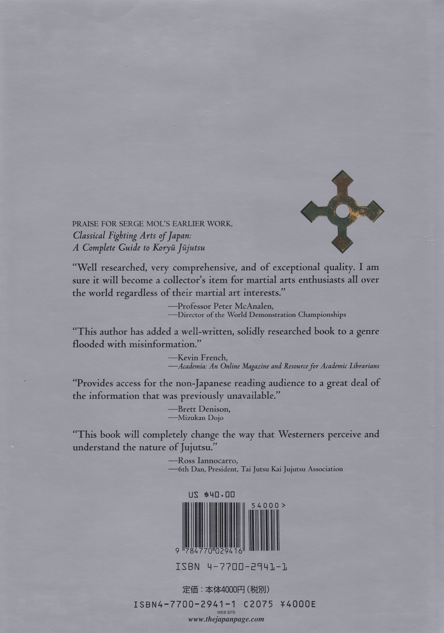 Classical Weaponry of Japan Book by Serge Mol (Hardcover)(Preowned)