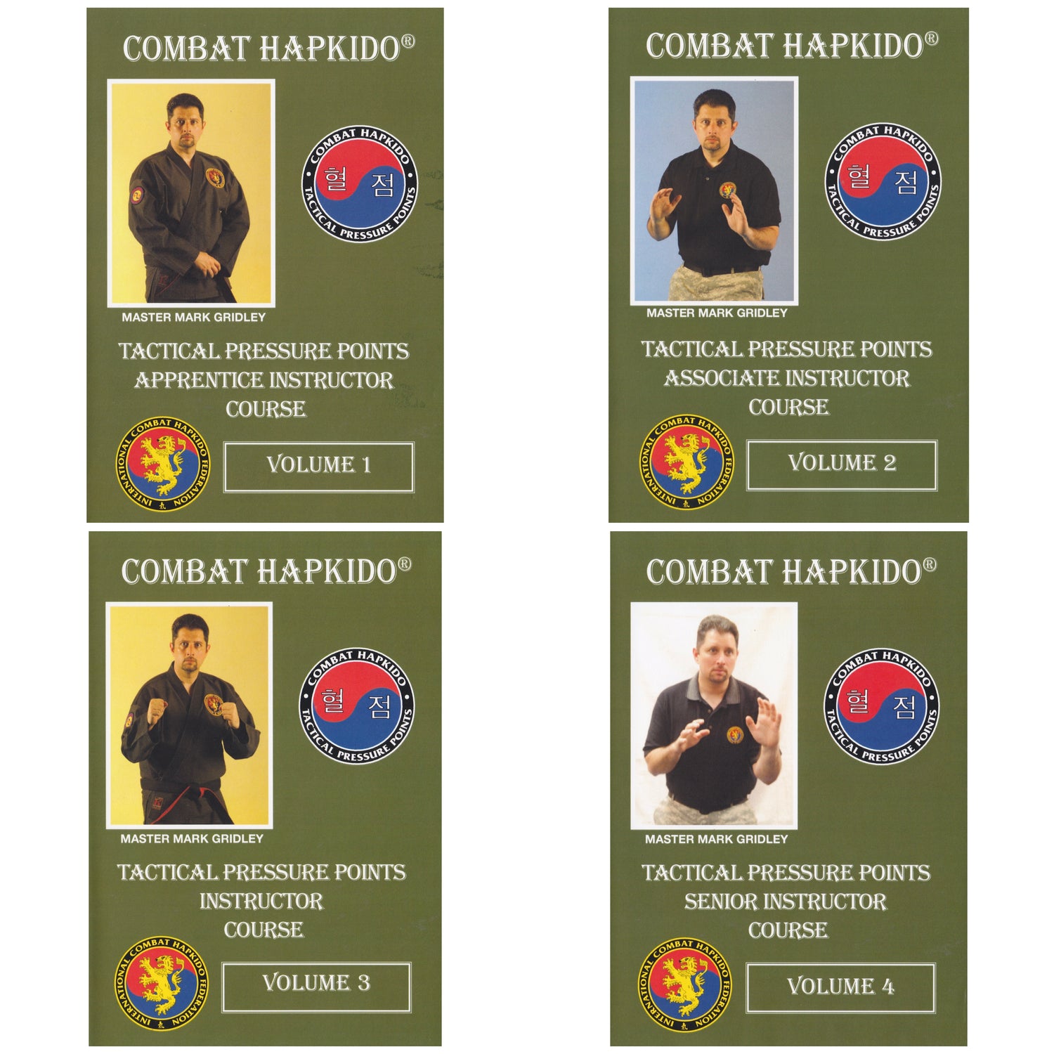 Combat Hapkido Tactical Pressure Points Instructor Course 4 DVD Set by Mark Gridley (Preowned)