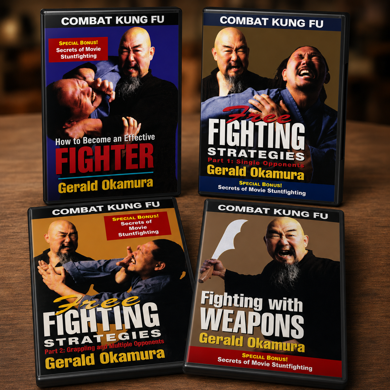 Combat Kung Fu San Soo 4 DVD Set by Gerald Okamura