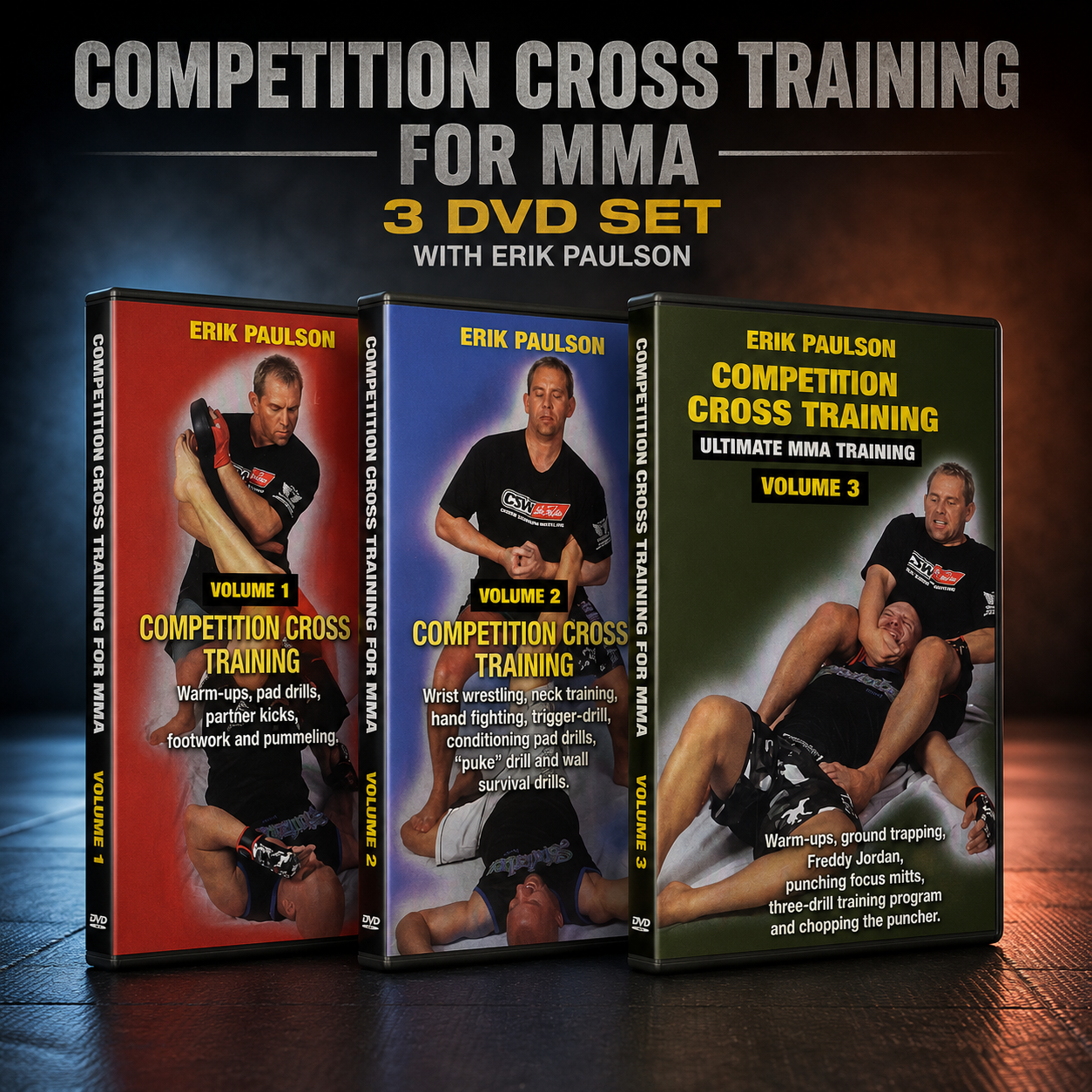 Competition Cross Training for MMA 3 DVD Set with Erik Paulson