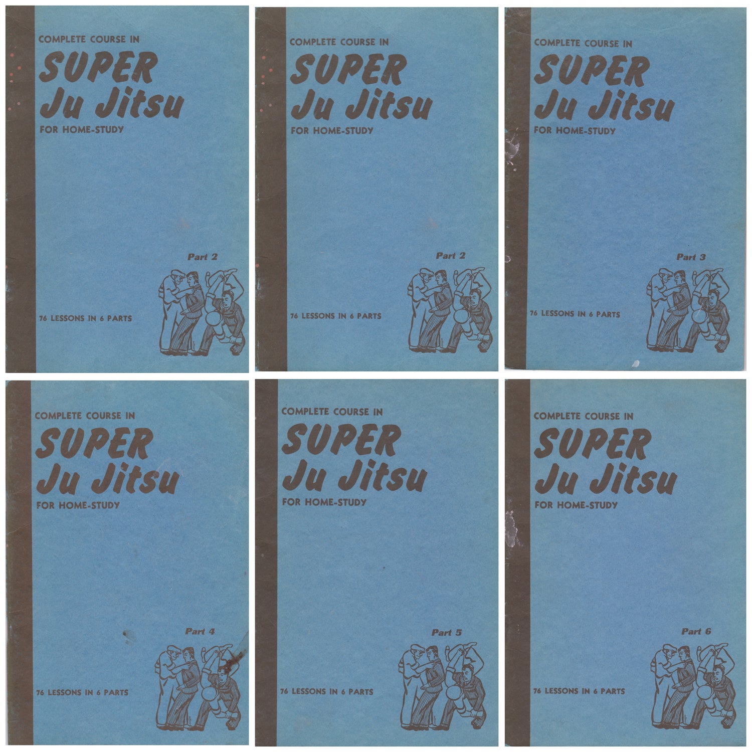 Complete Course in Super Ju Jitsu for Home Study 6 Book Set (Preowned)