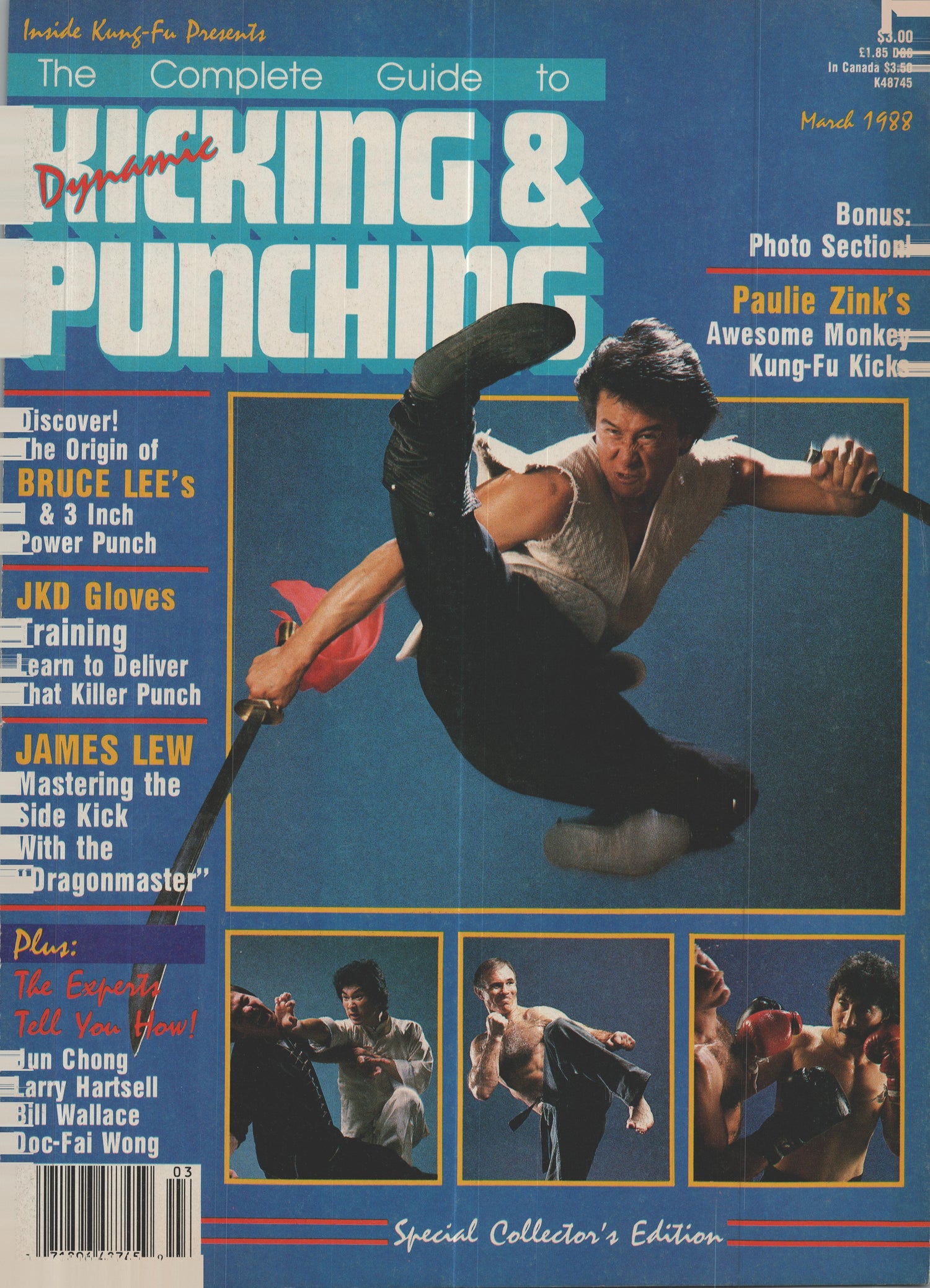 Complete Guide to Dynamic Kicking & Punching March 1988 Magazine (E-Book)