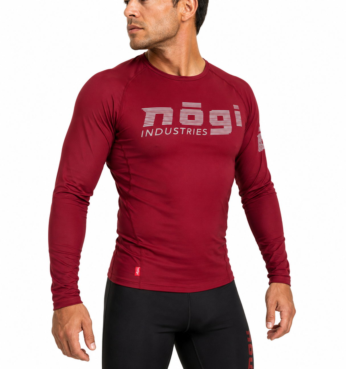 Core Long Sleeve Rash Guard - MERLOT RED by Nogi industries
