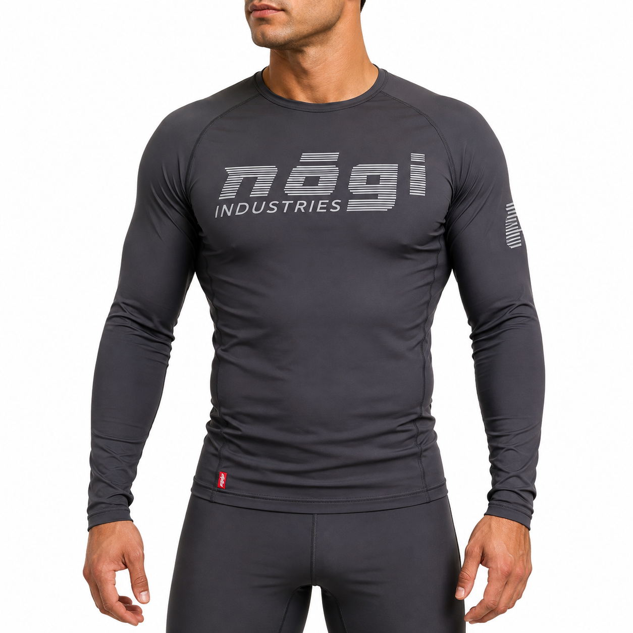 Core Long Sleeve Rash Guard - NEW JERSEY GRAY by Nogi industries