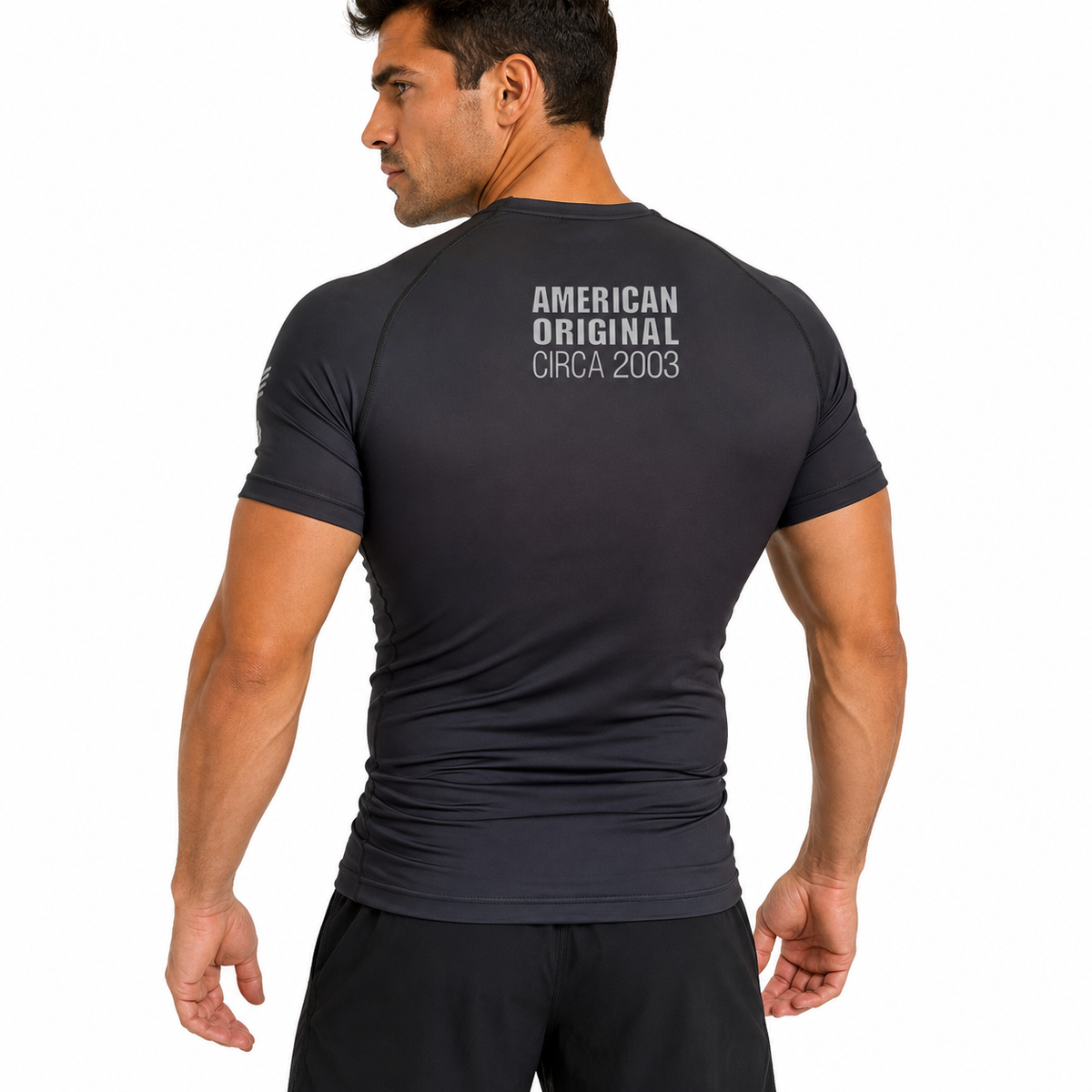Core Short Sleeve Rash Guard - NEW JERSEY GRAY by Nogi industries