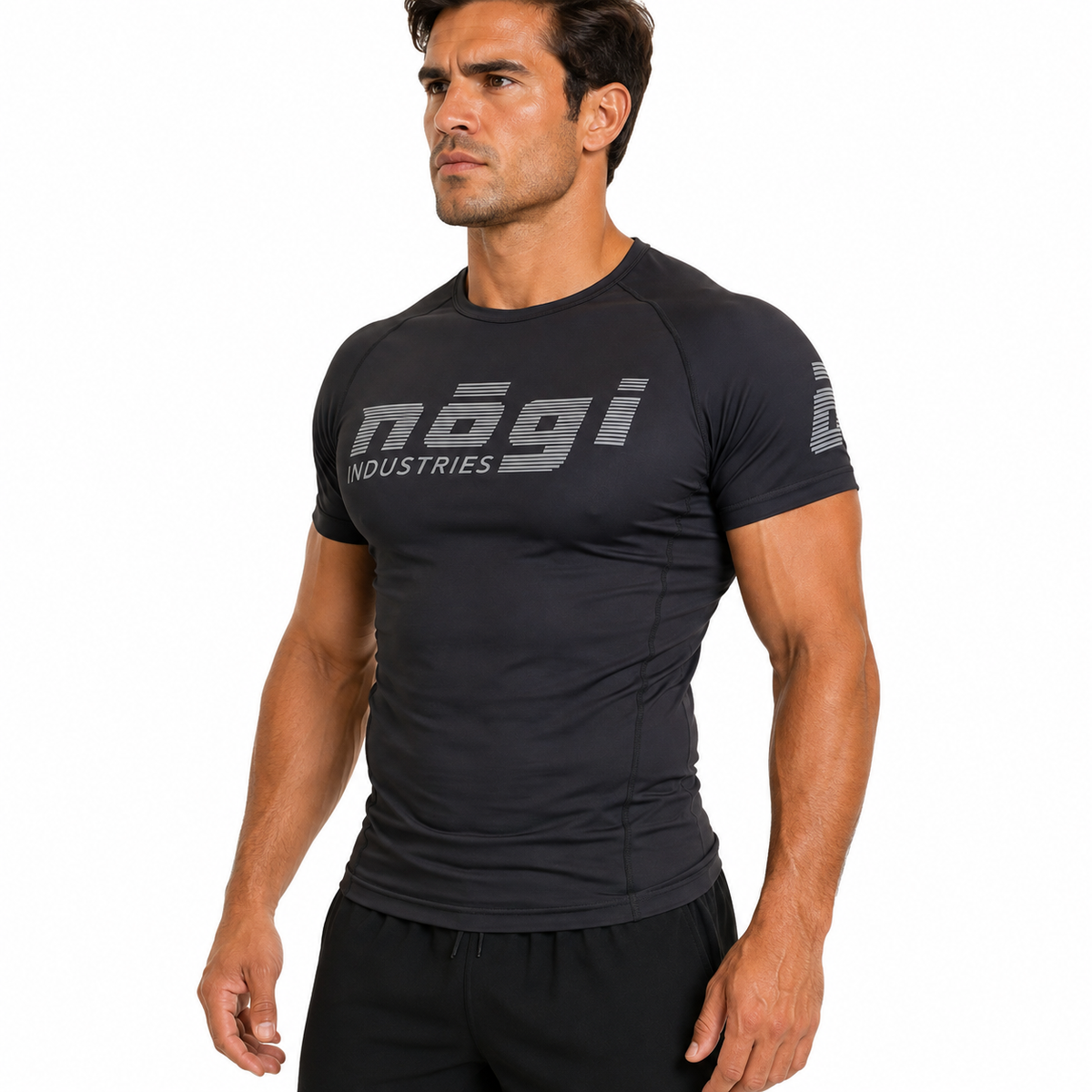 Core Short Sleeve Rash Guard - NEW JERSEY GRAY by Nogi industries