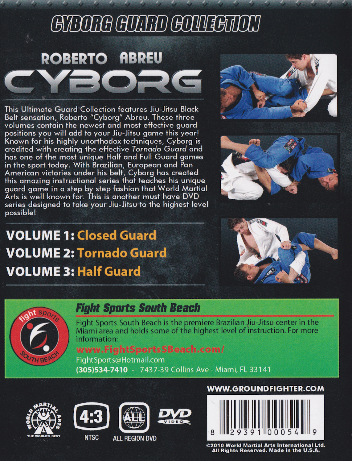 Conjunto de DVD Cyborg Guard Collection 3 de Roberto Cyborg Abreu (usado)