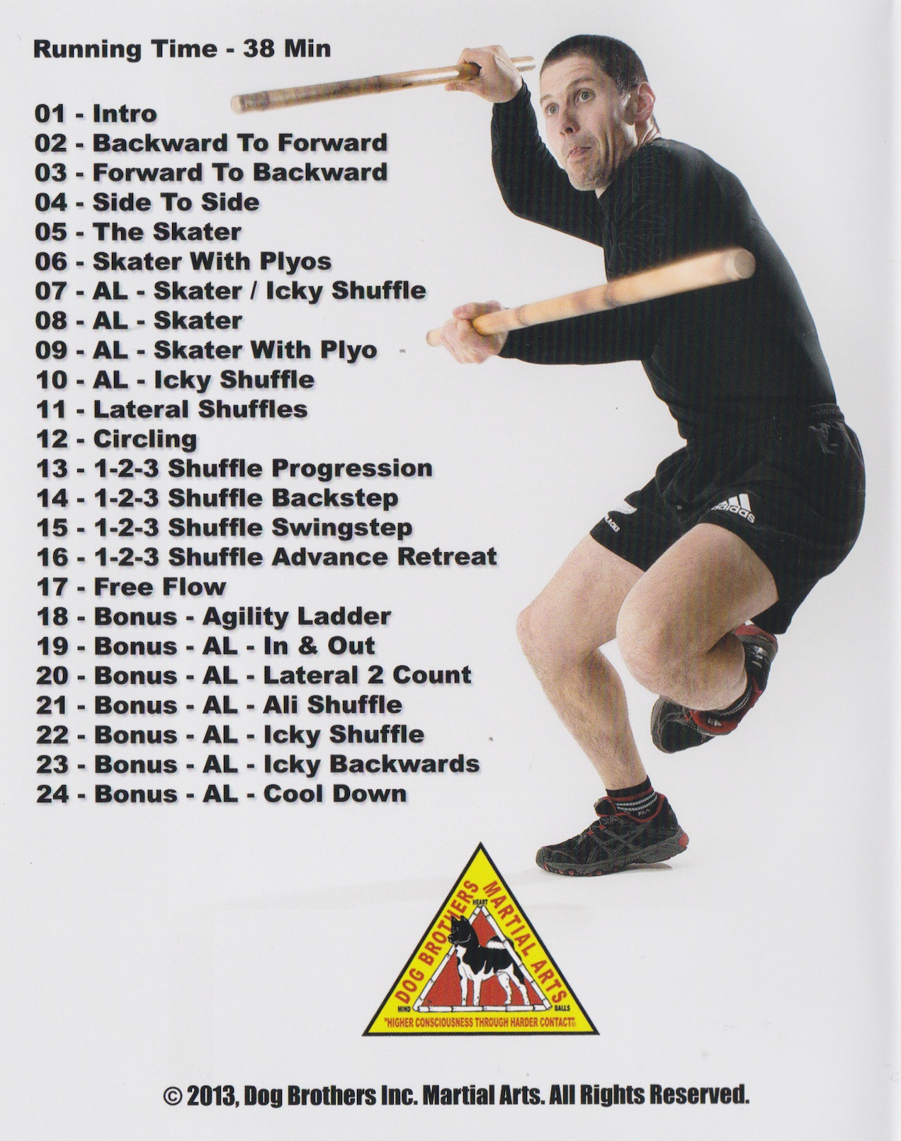 DVD de juego de pies de agilidad de Dog Brothers de Benjamin Rittiner