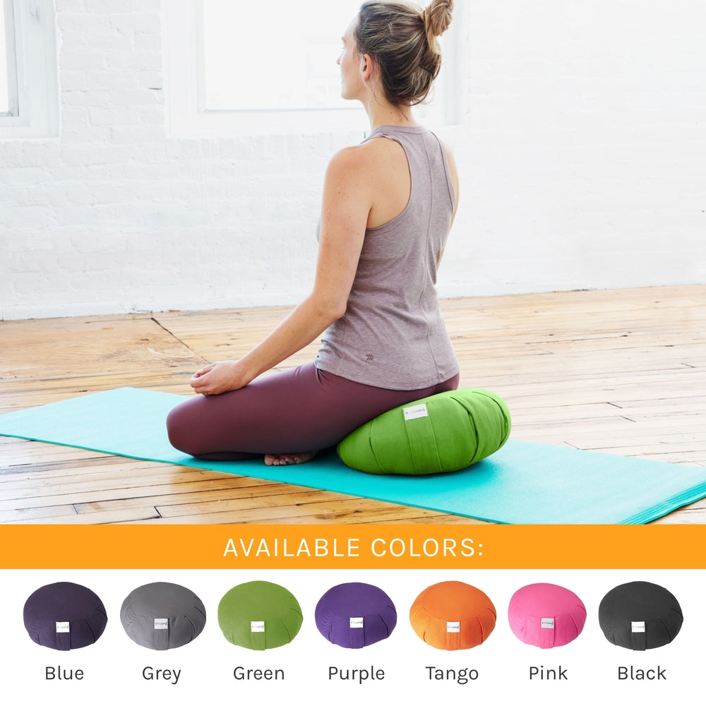 Bolster Pillow Zafu Yoga Meditation Cushion - Round - 15
