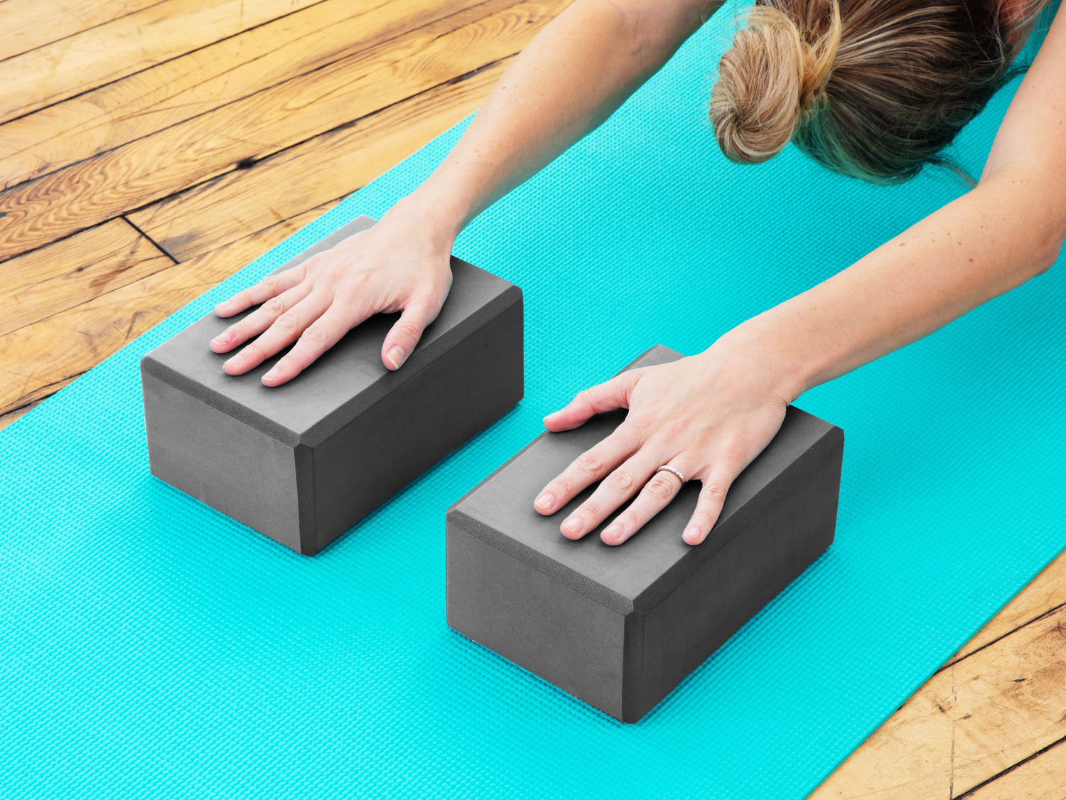 Yoga Blocks (2 Pack) — Latex-Free High-Density Foam Blocks