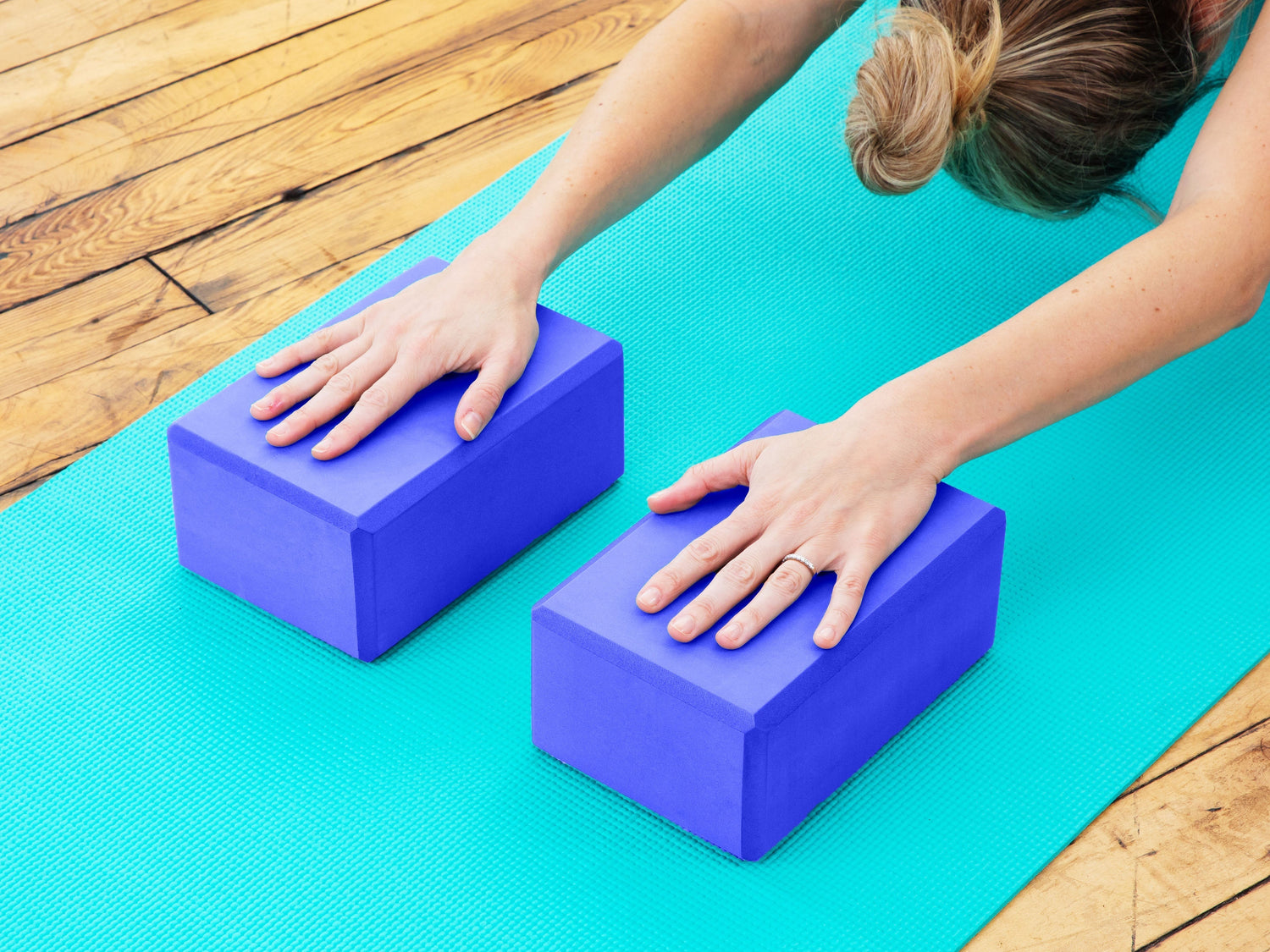 Yoga Blocks (2 Pack) — Latex-Free High-Density Foam Blocks