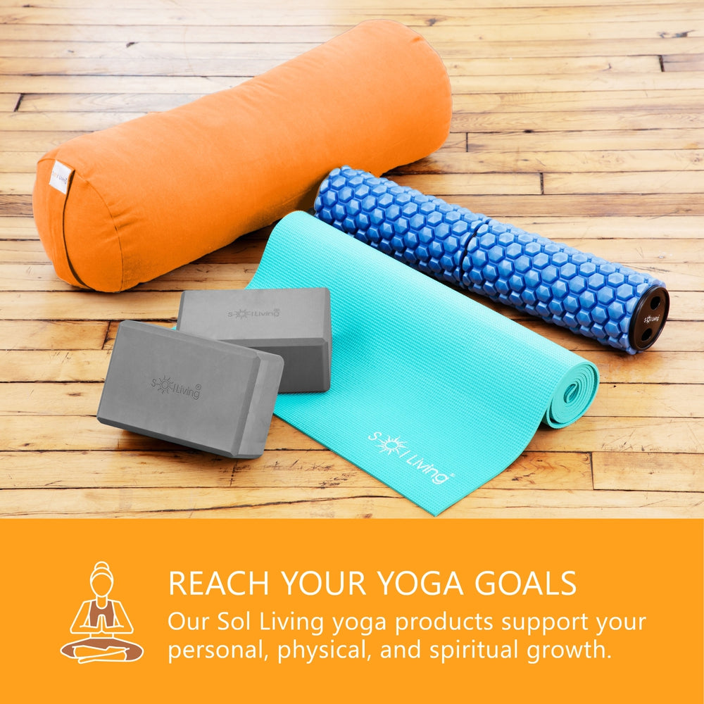 Yoga Blocks (2 Pack) — Latex-Free High-Density Foam Blocks