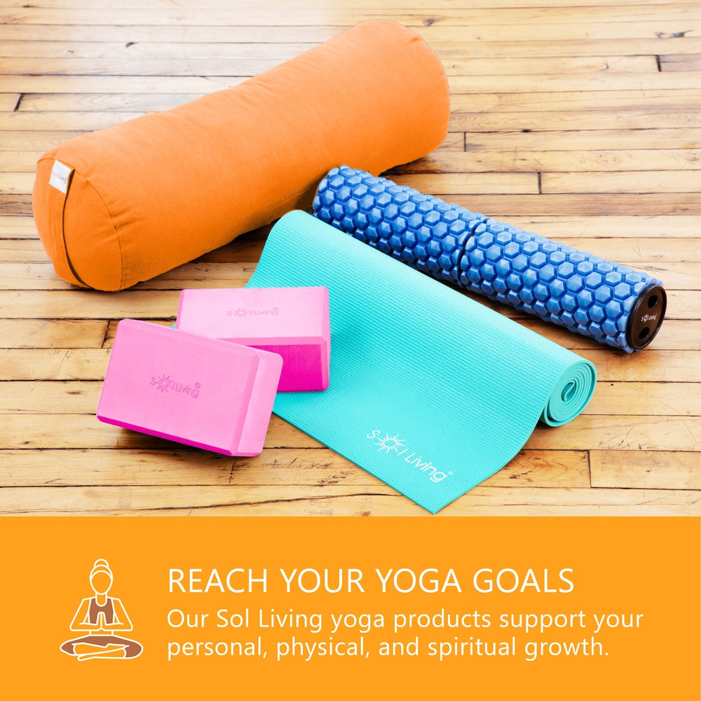Yoga Blocks (2 Pack) — Latex-Free High-Density Foam Blocks