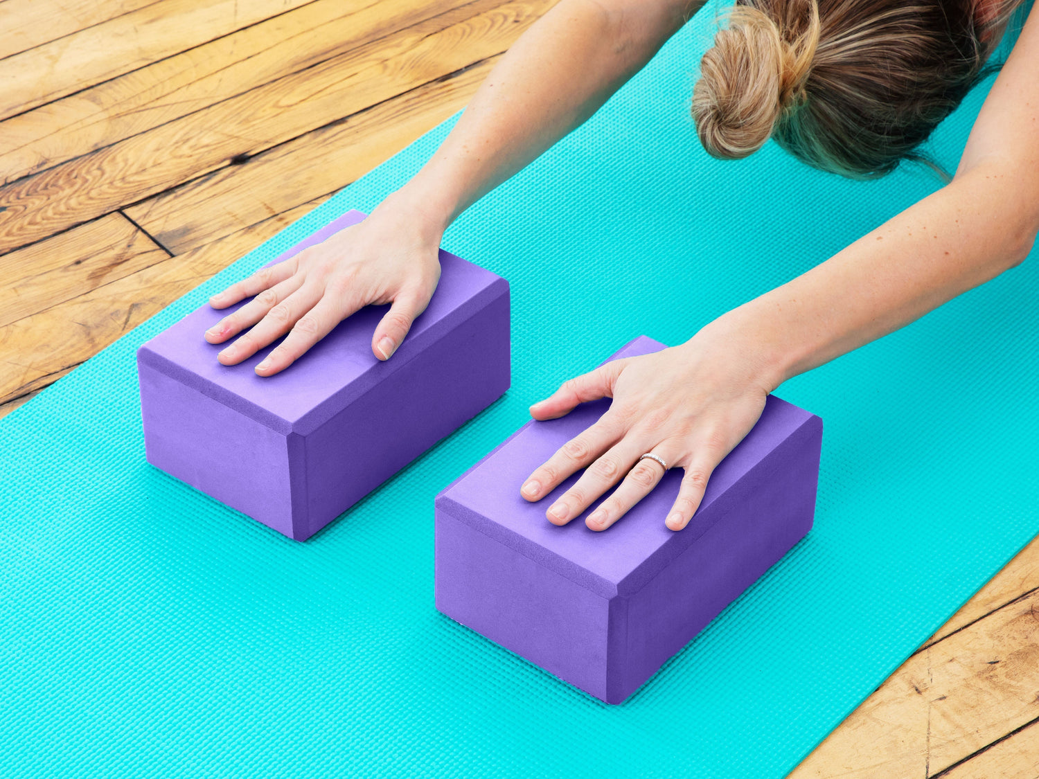 Yoga Blocks (2 Pack) — Latex-Free High-Density Foam Blocks
