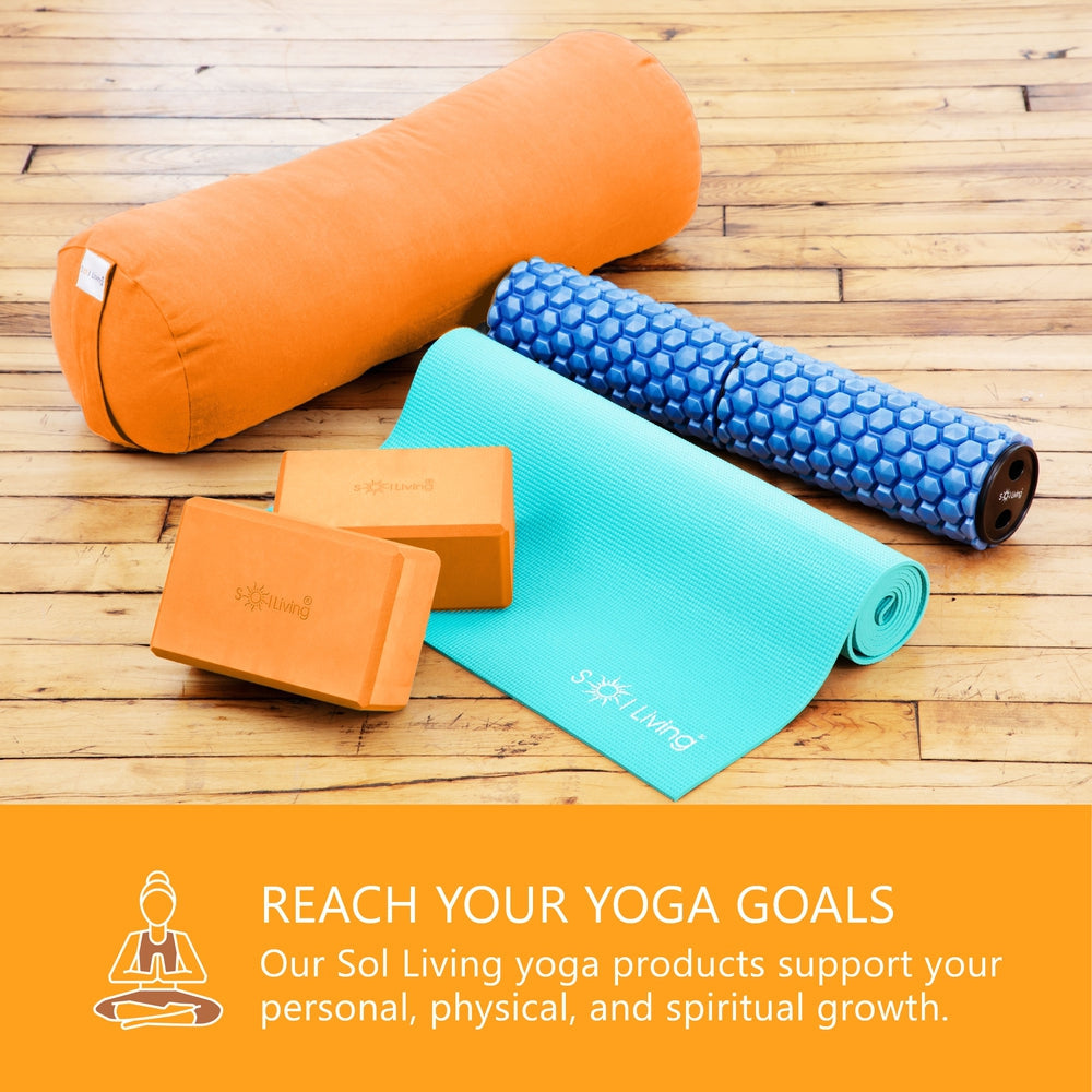 Yoga Blocks (2 Pack) — Latex-Free High-Density Foam Blocks