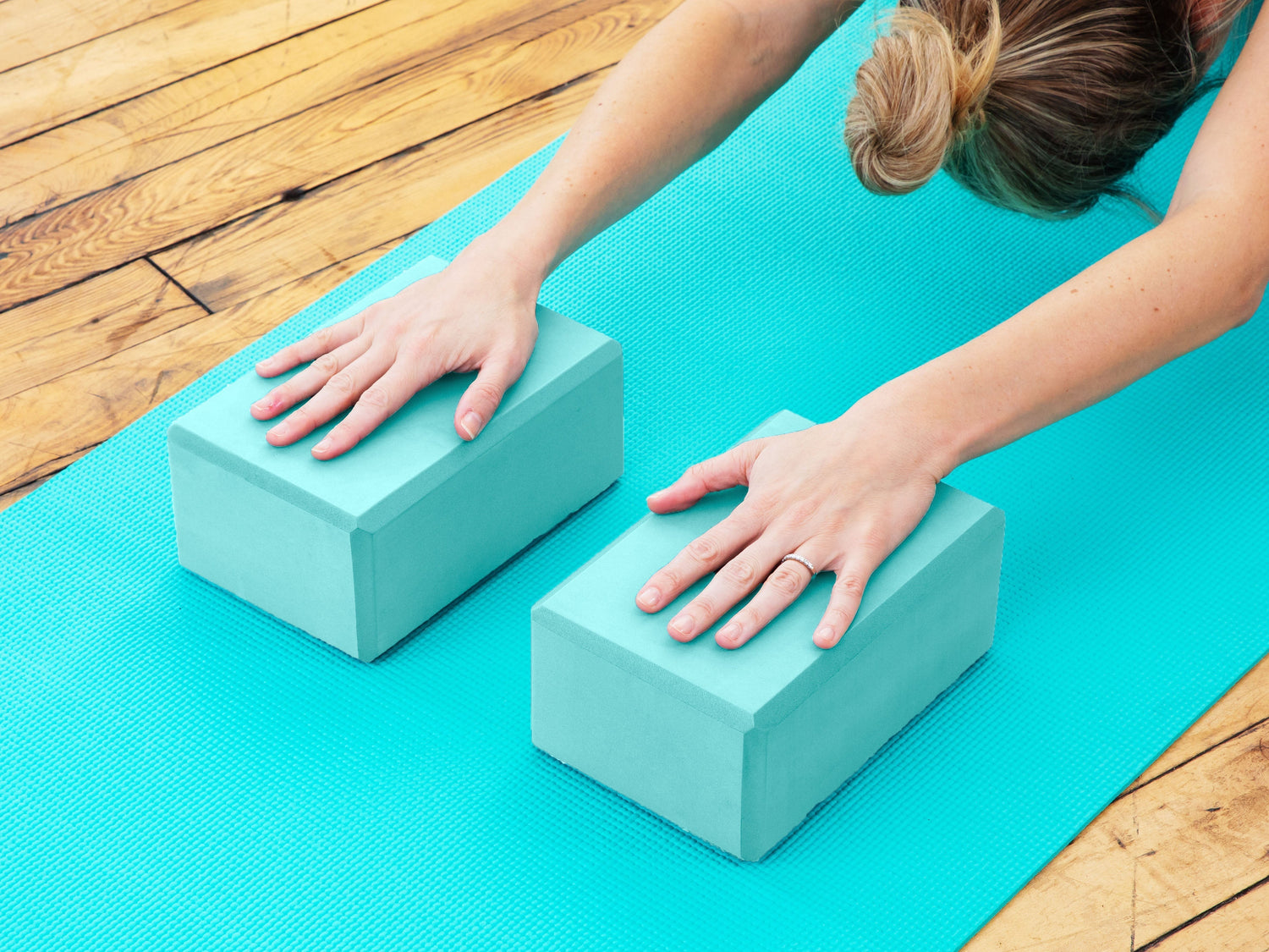 Yoga Blocks (2 Pack) — Latex-Free High-Density Foam Blocks