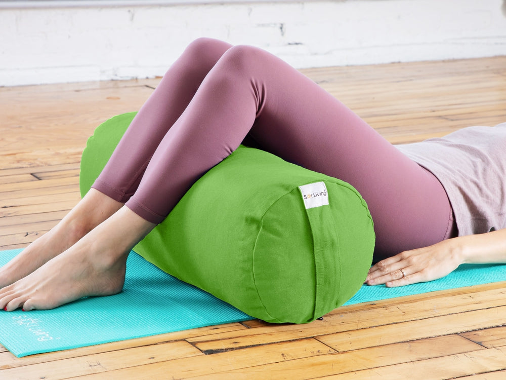 Bolster Pillow for Yoga & Meditation - Cylindrical Cotton, 28